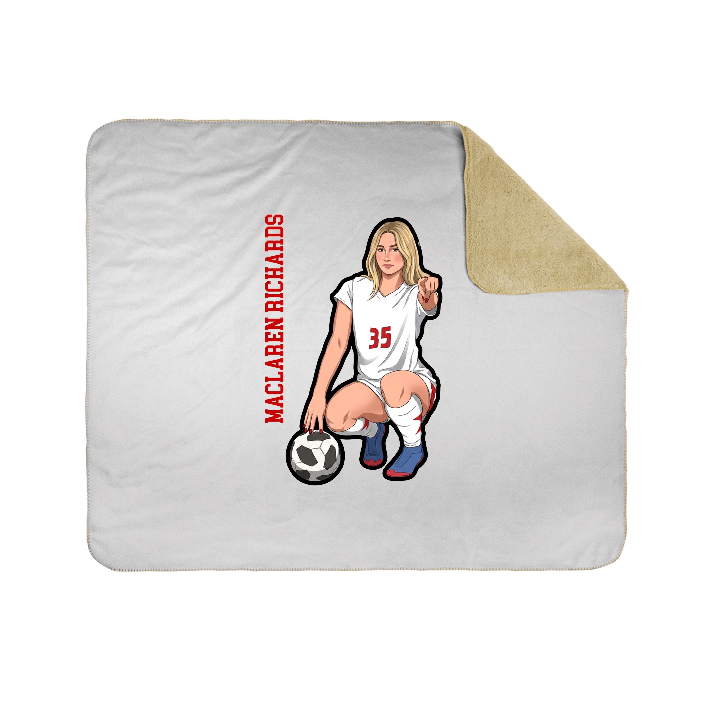 50x60 Sherpa Lined Throw Blanket