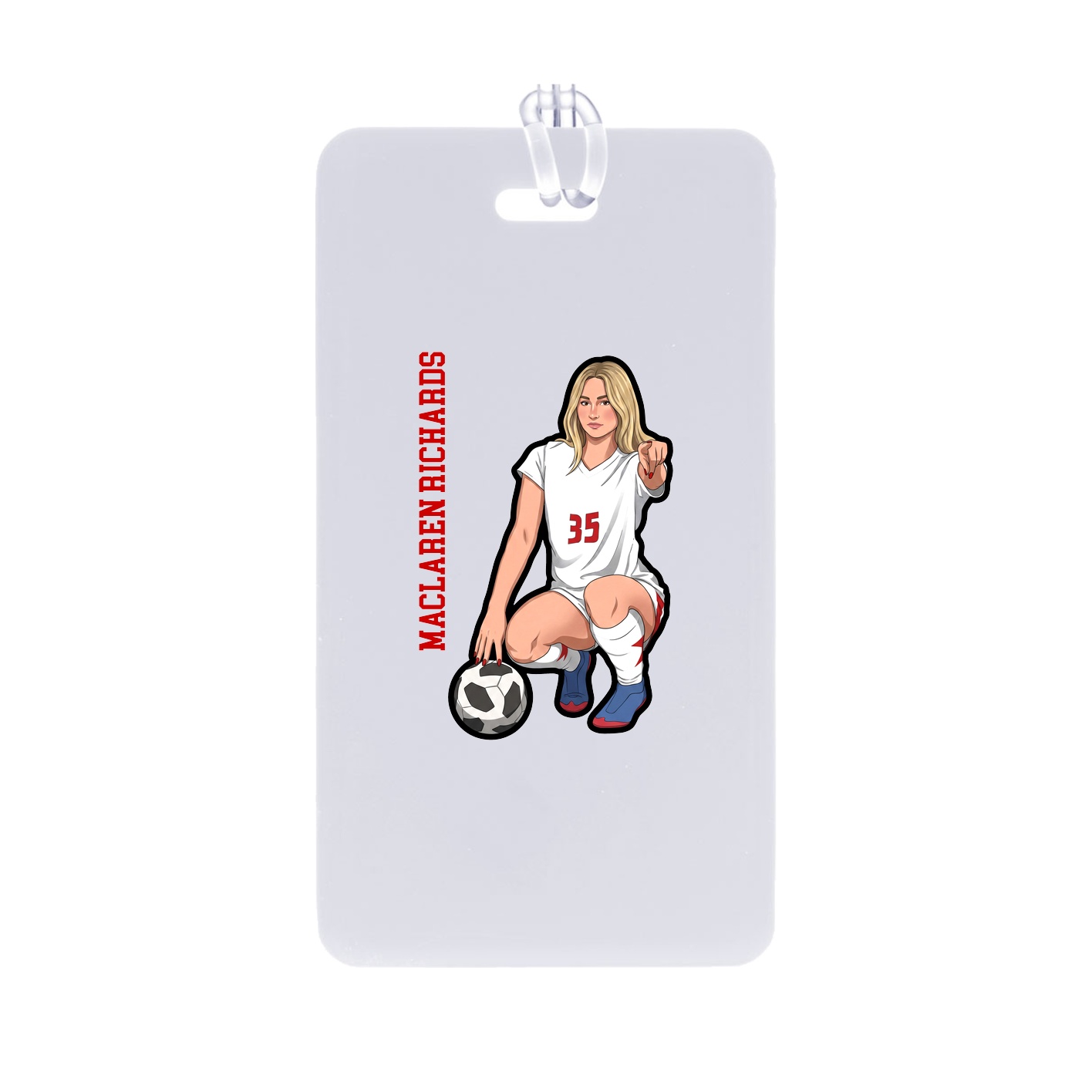 Bag Tag — Name Vertical in Classic