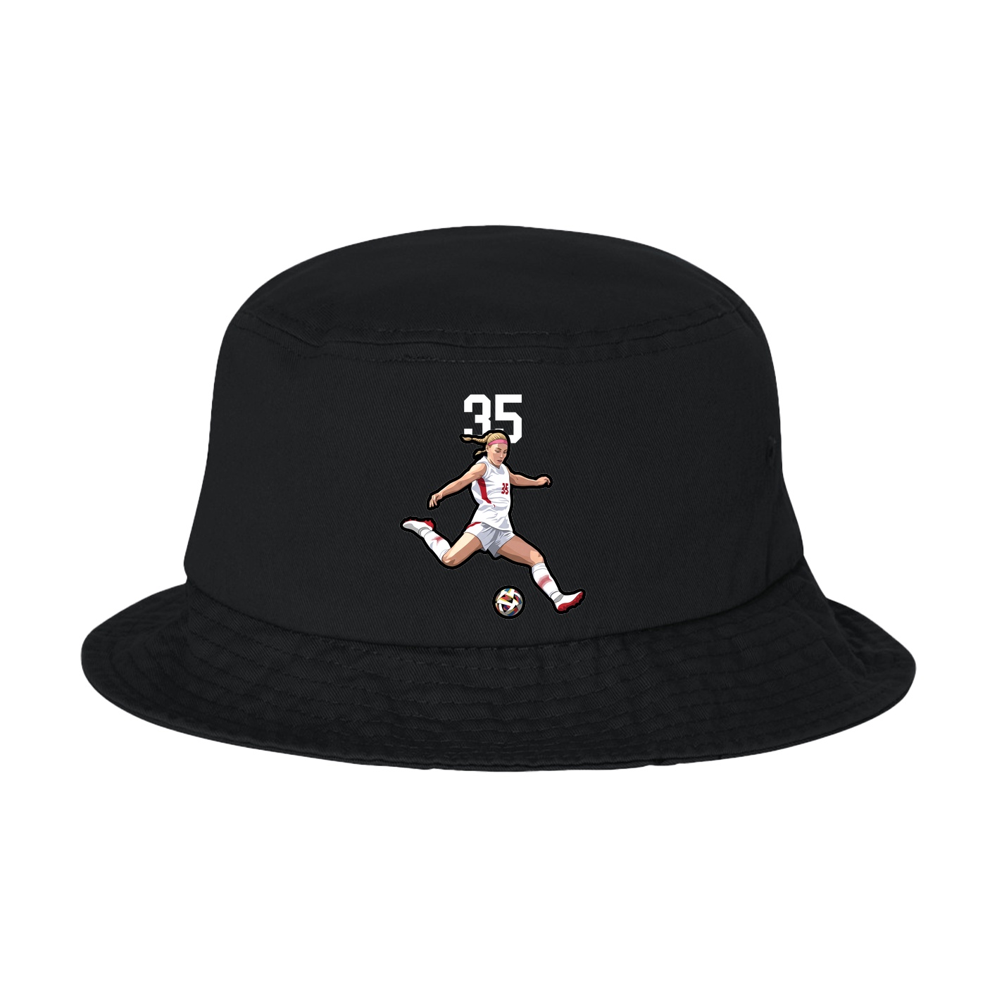 Bucket Cap — Number Top in Black