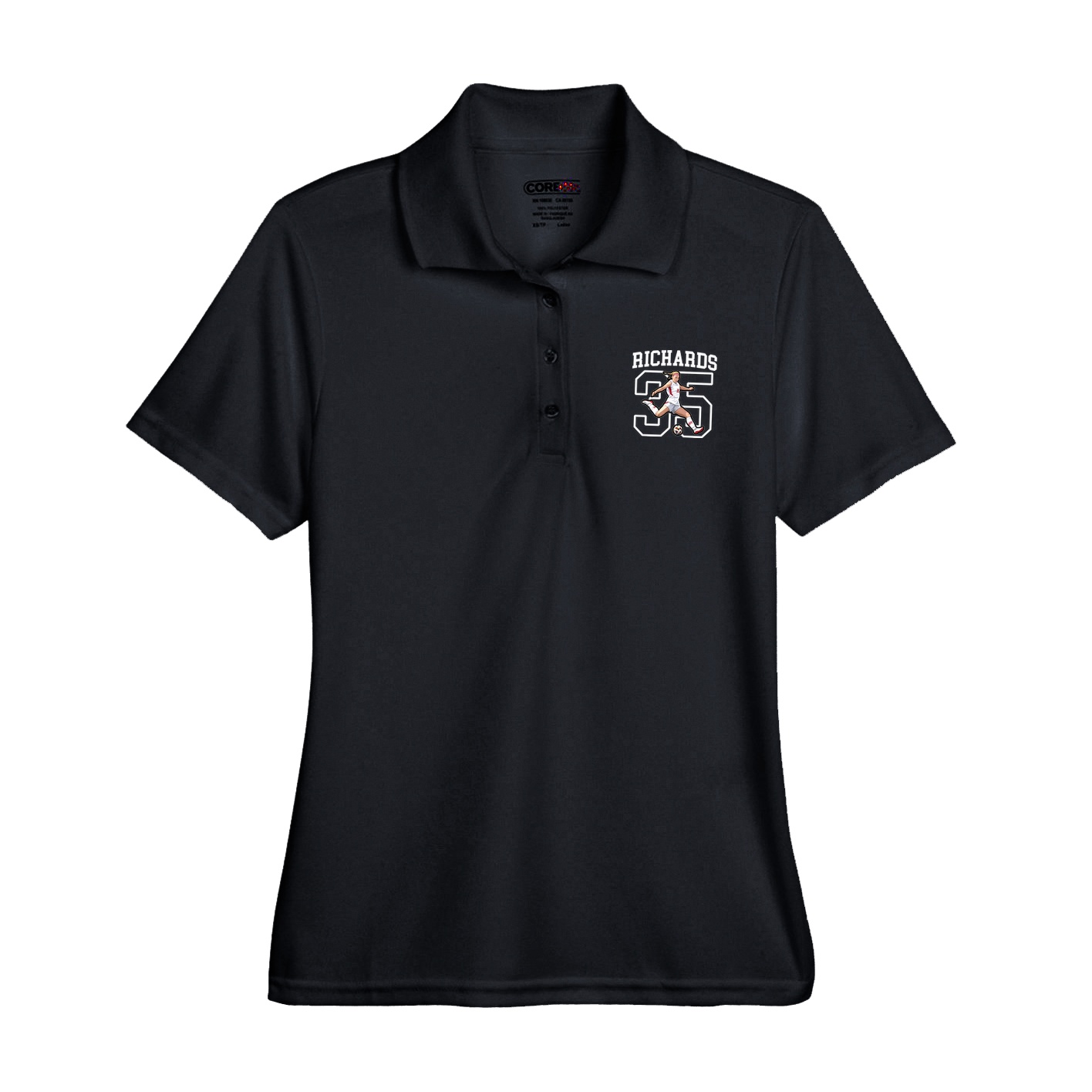 Womens Performance Polo — Shirsey in Black