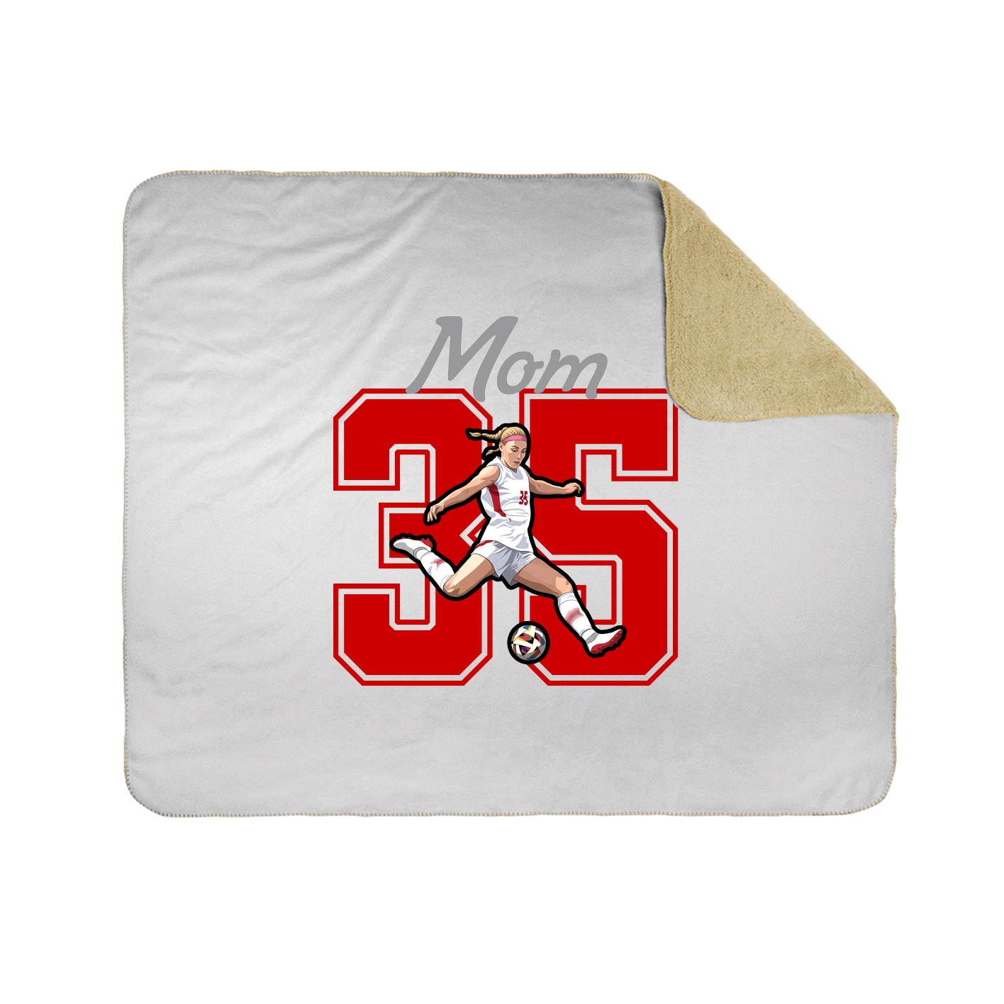 Throw Blanket — Mothers Day Shirsey in White