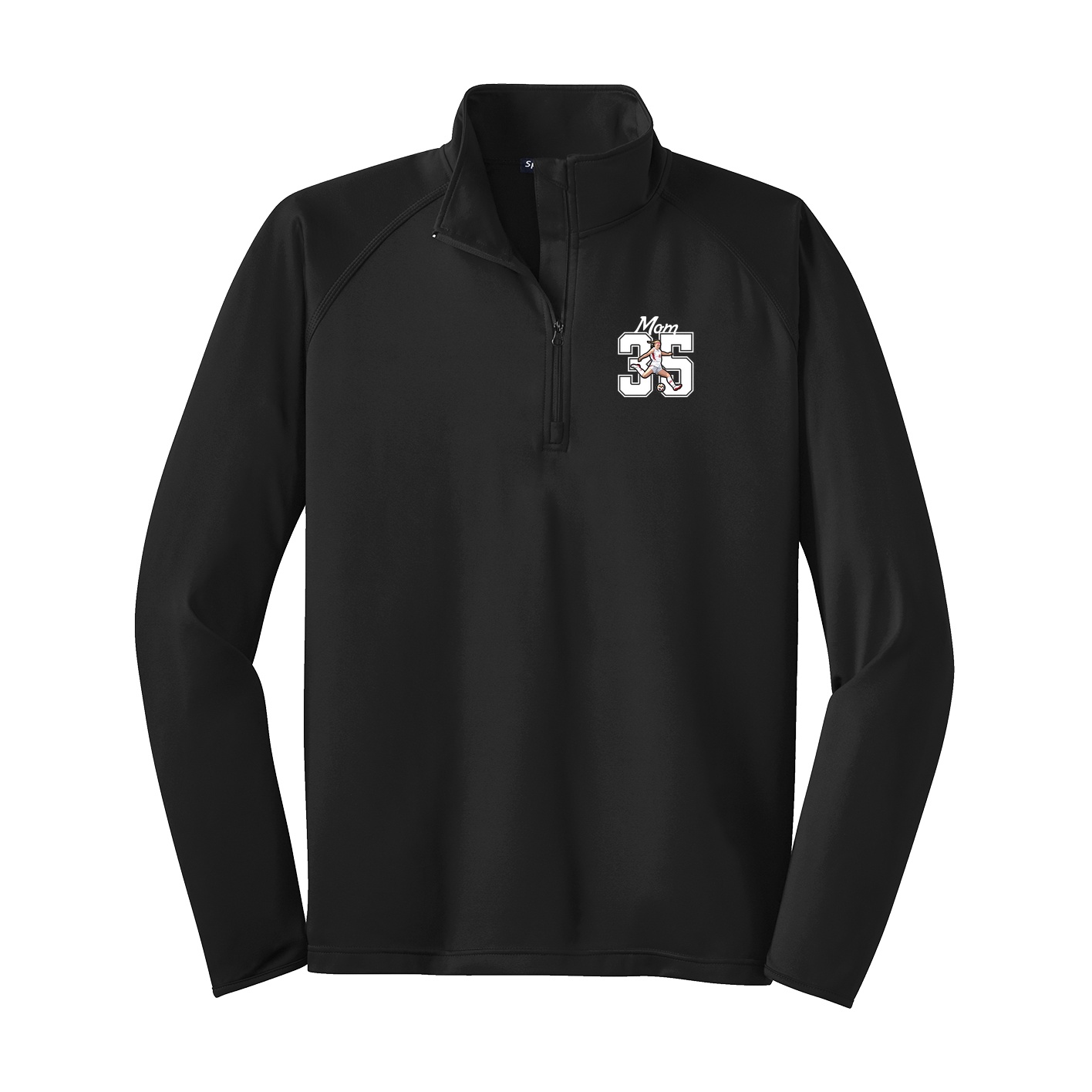 Q-Zip Pullover — Mothers Day Shirsey in Black