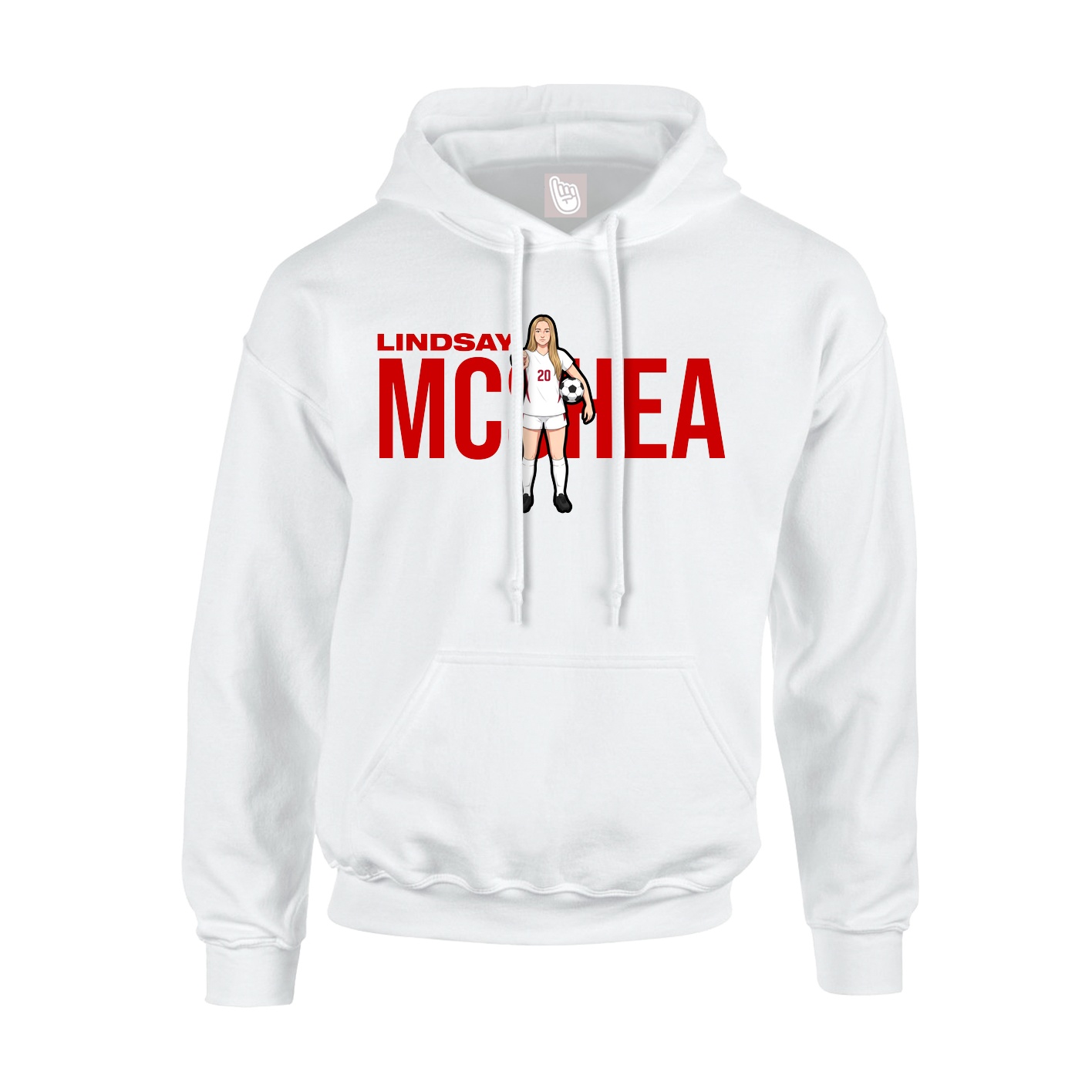 Hoodie — Player Name in White