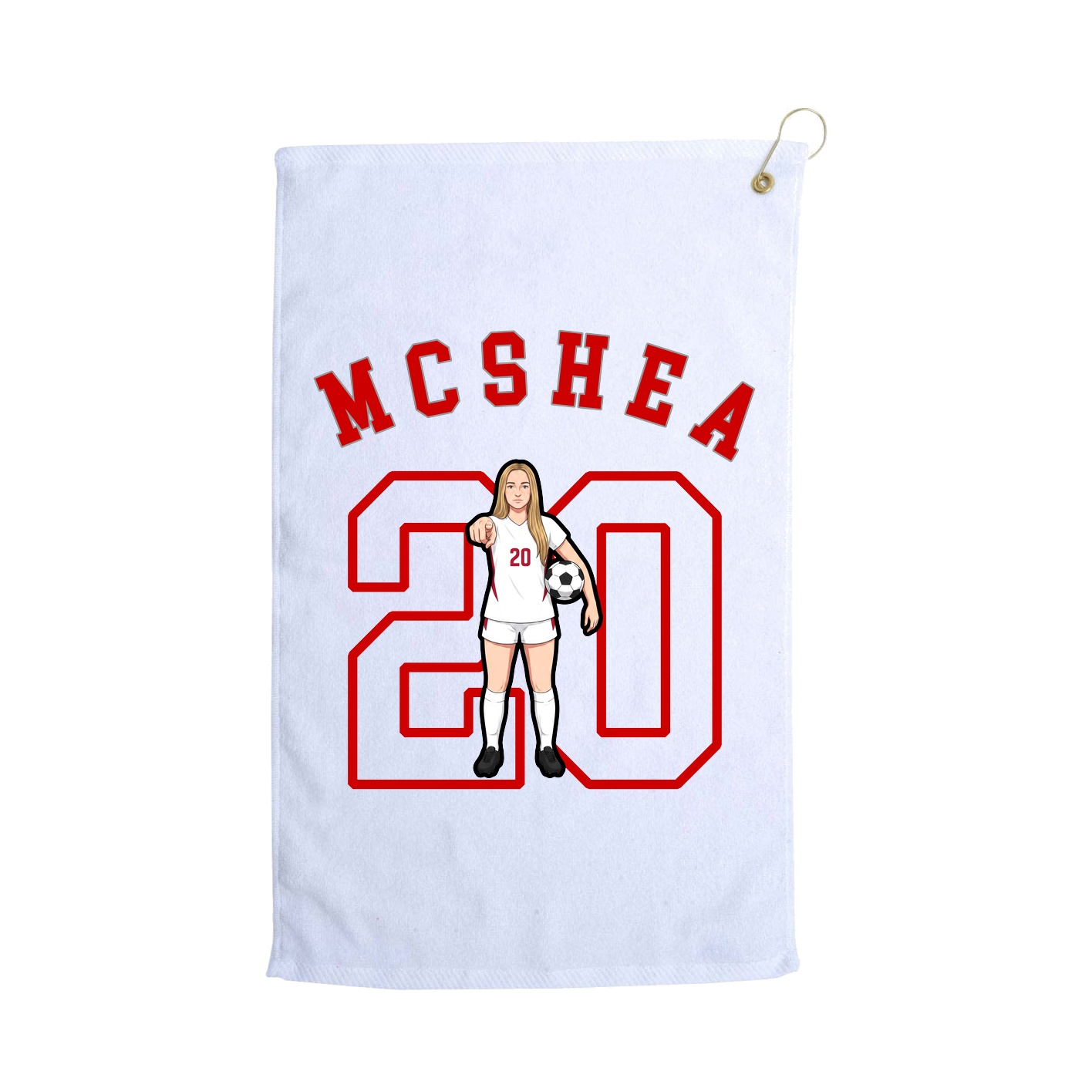 Golf Towel — Shirsey Arch in White