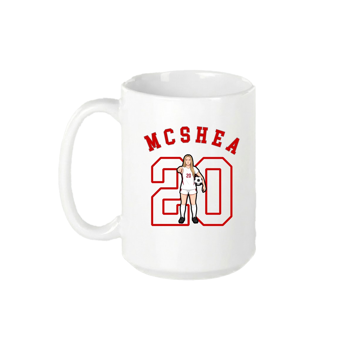 15oz Coffee Mug — Shirsey Arch in White