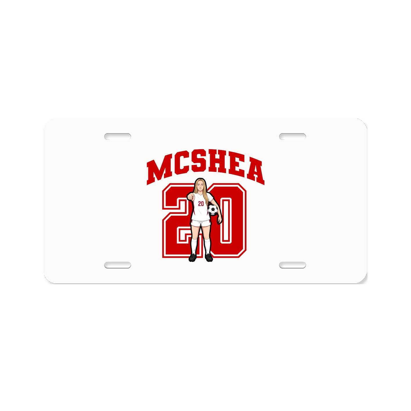License Plate — Number in Classic