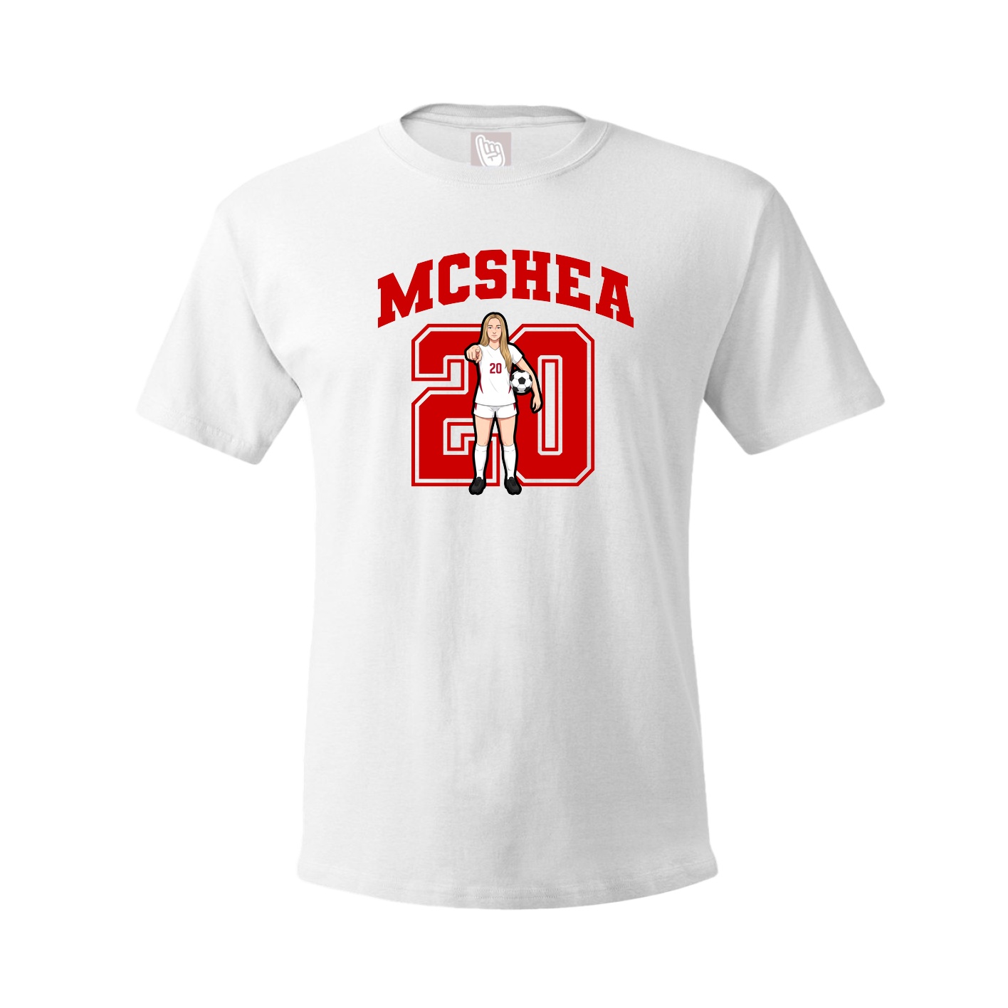 Tee — Number in White