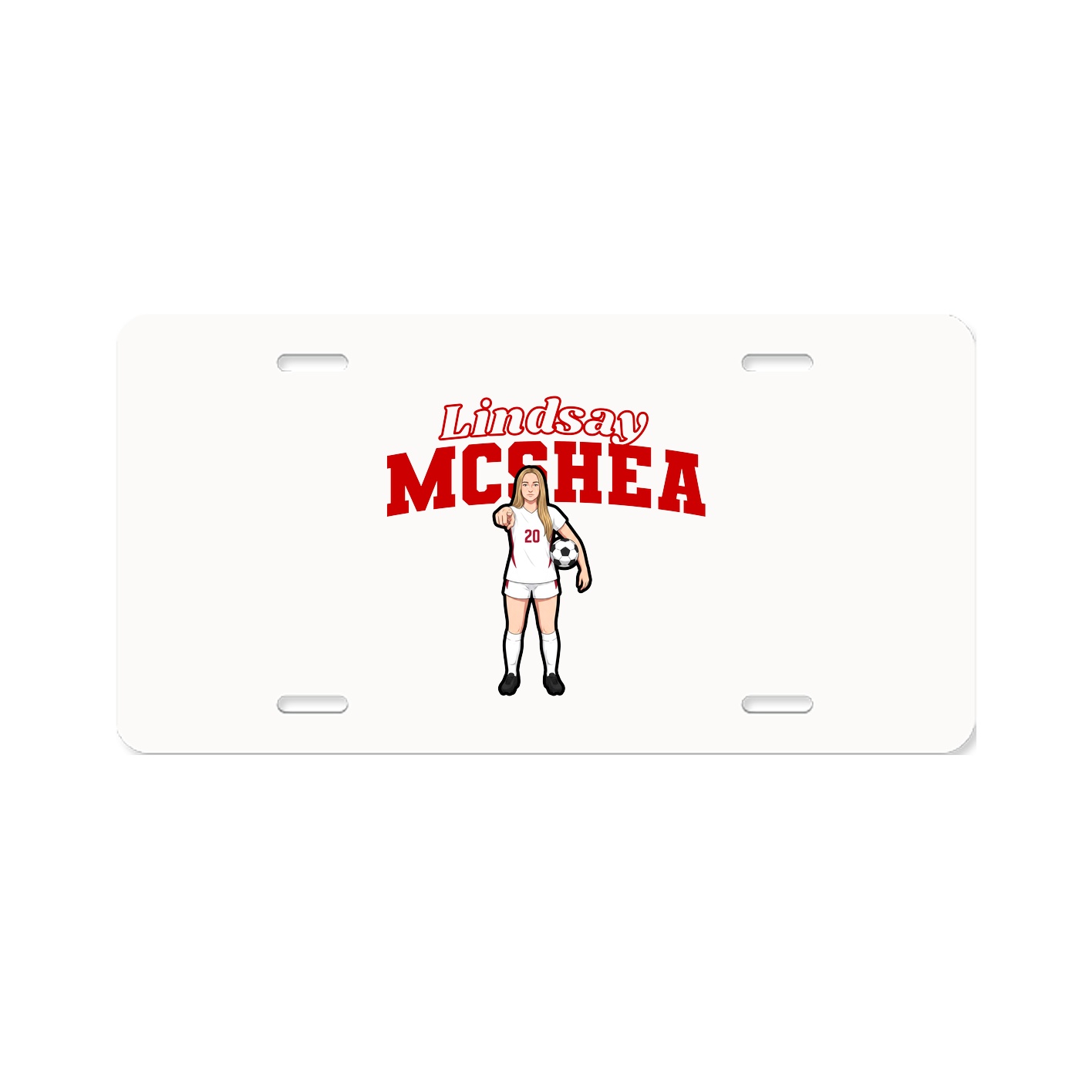 License Plate — Name Arch in Classic