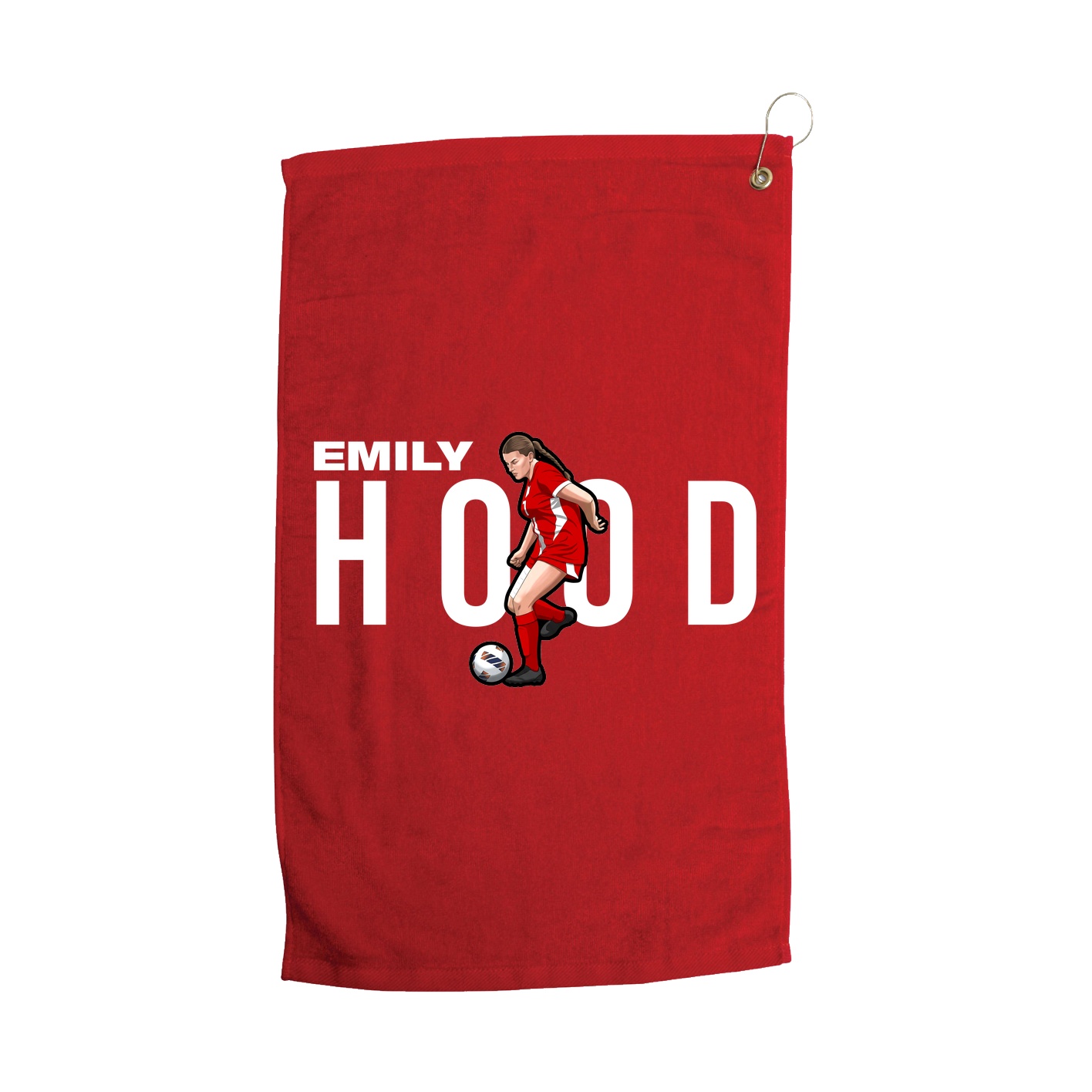 Golf Towel — Player Name in Red