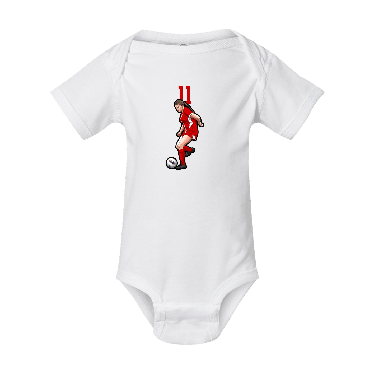 Baby Onesie — Number Top in White