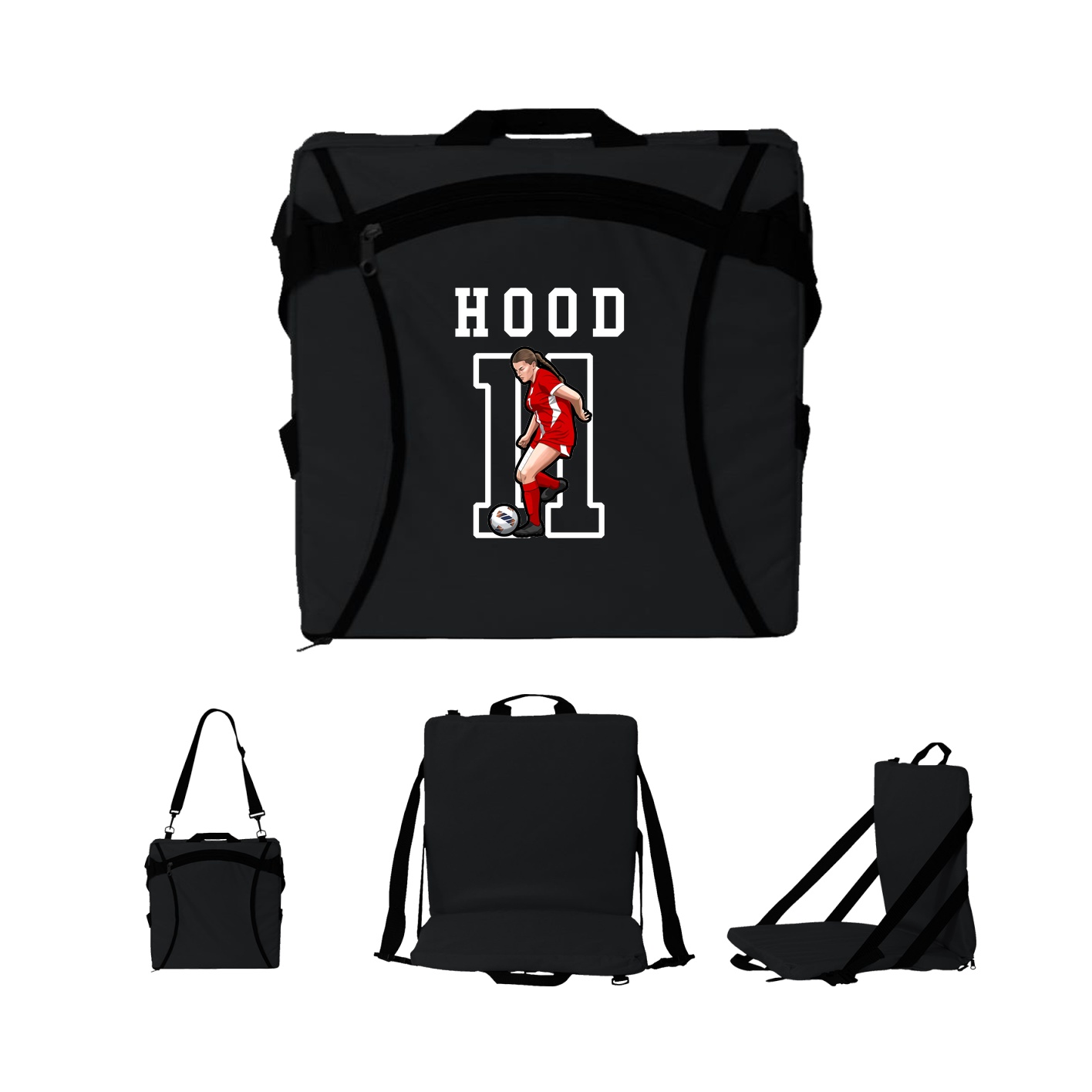 Folding Stadium Seat — Shirsey in Black