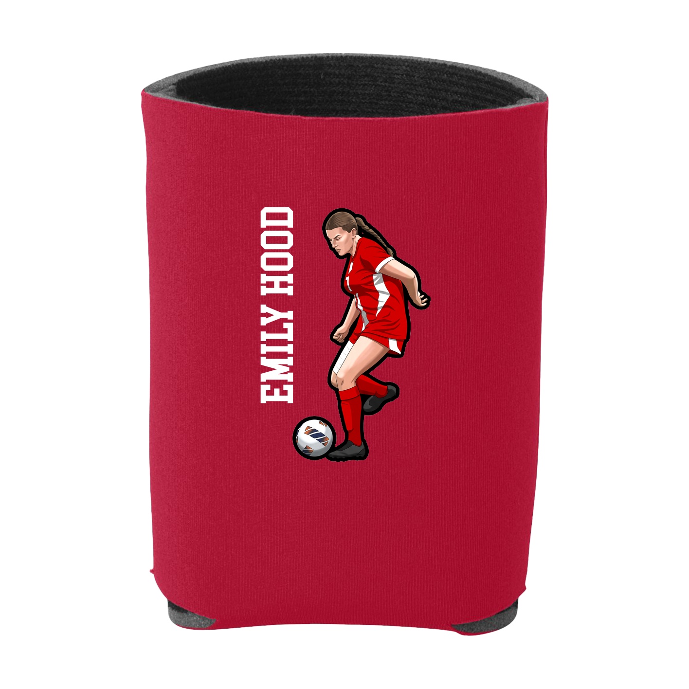 Can Holder — Name Vertical in Red