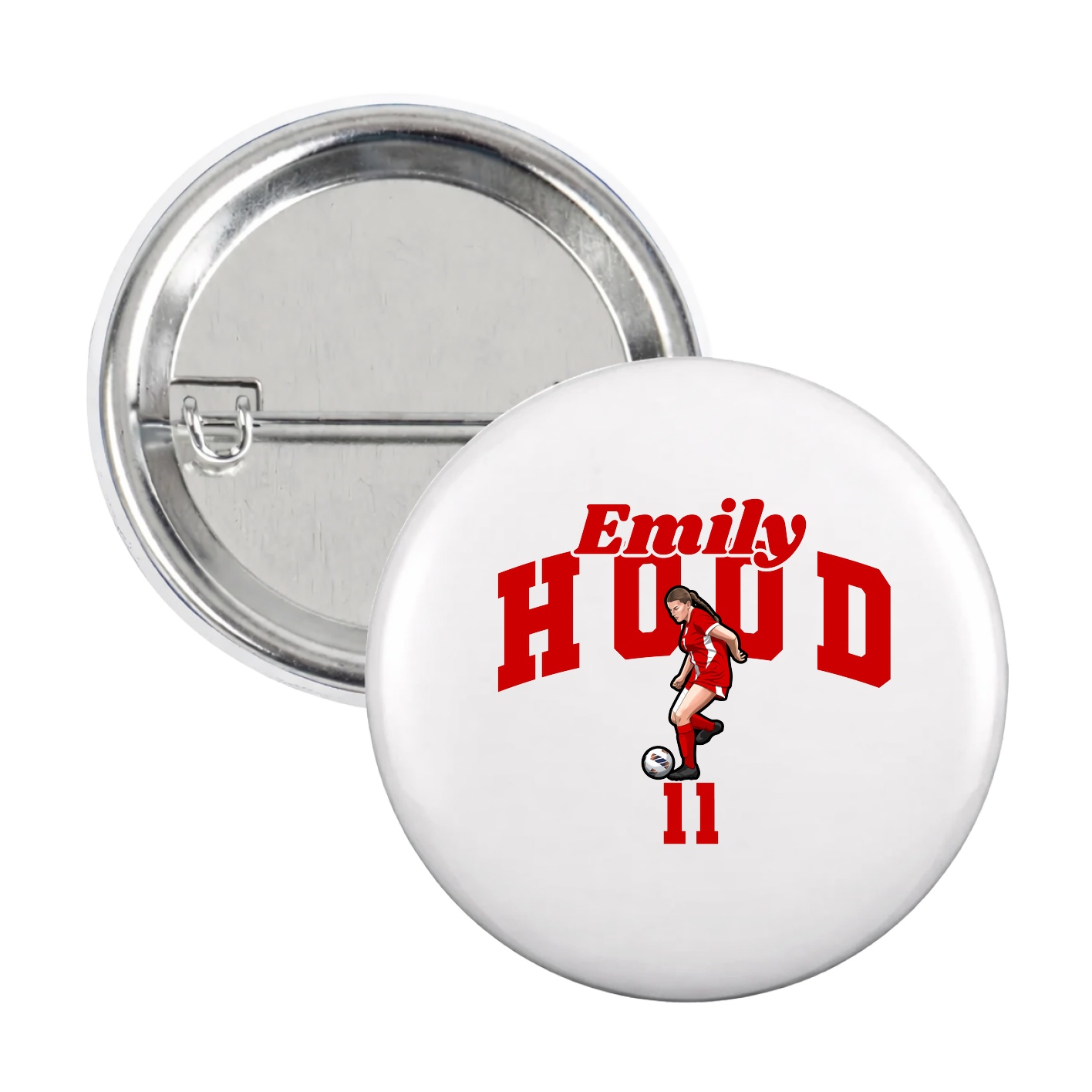 Game Day Button — Signature Arch in White