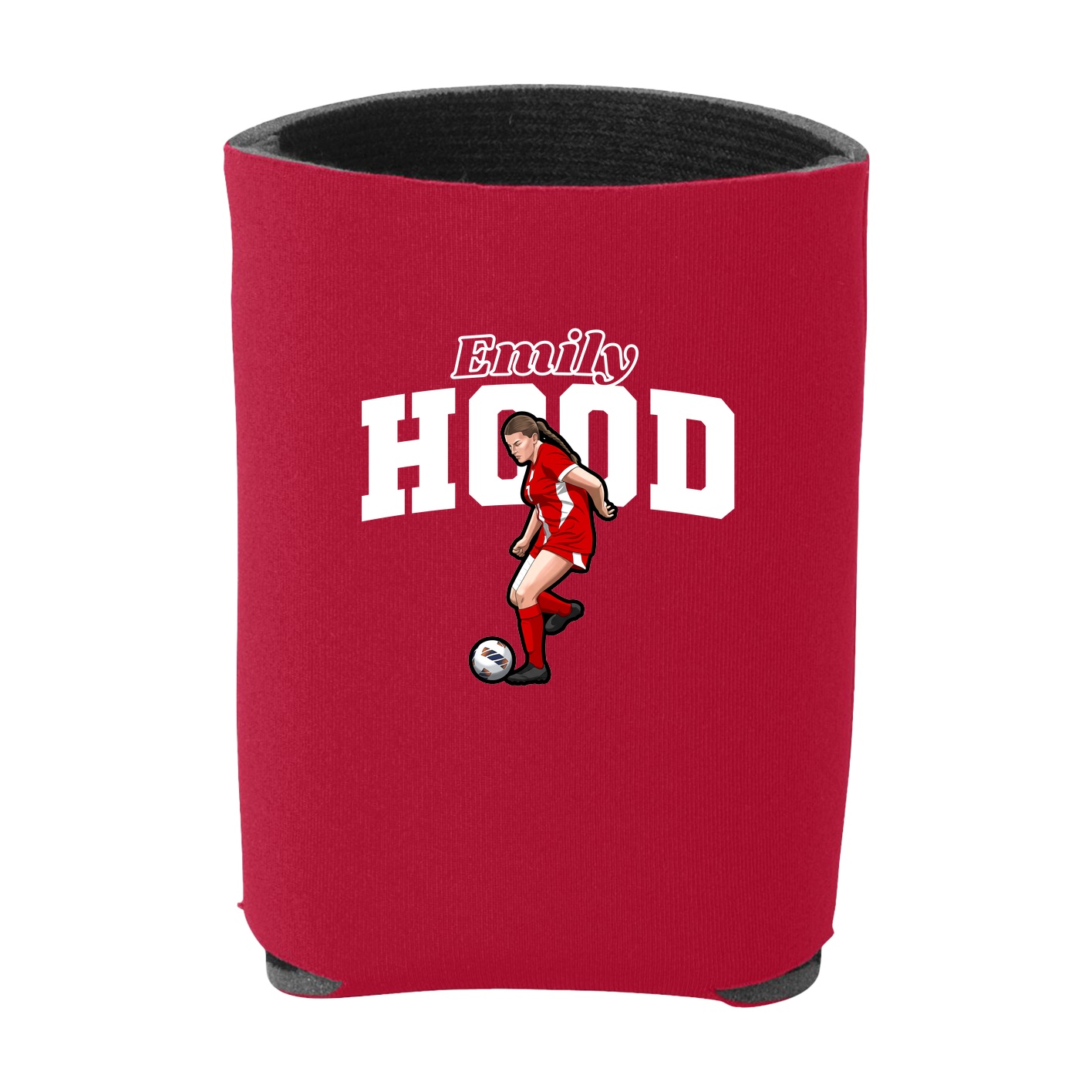 Can Holder — Name Arch in Red
