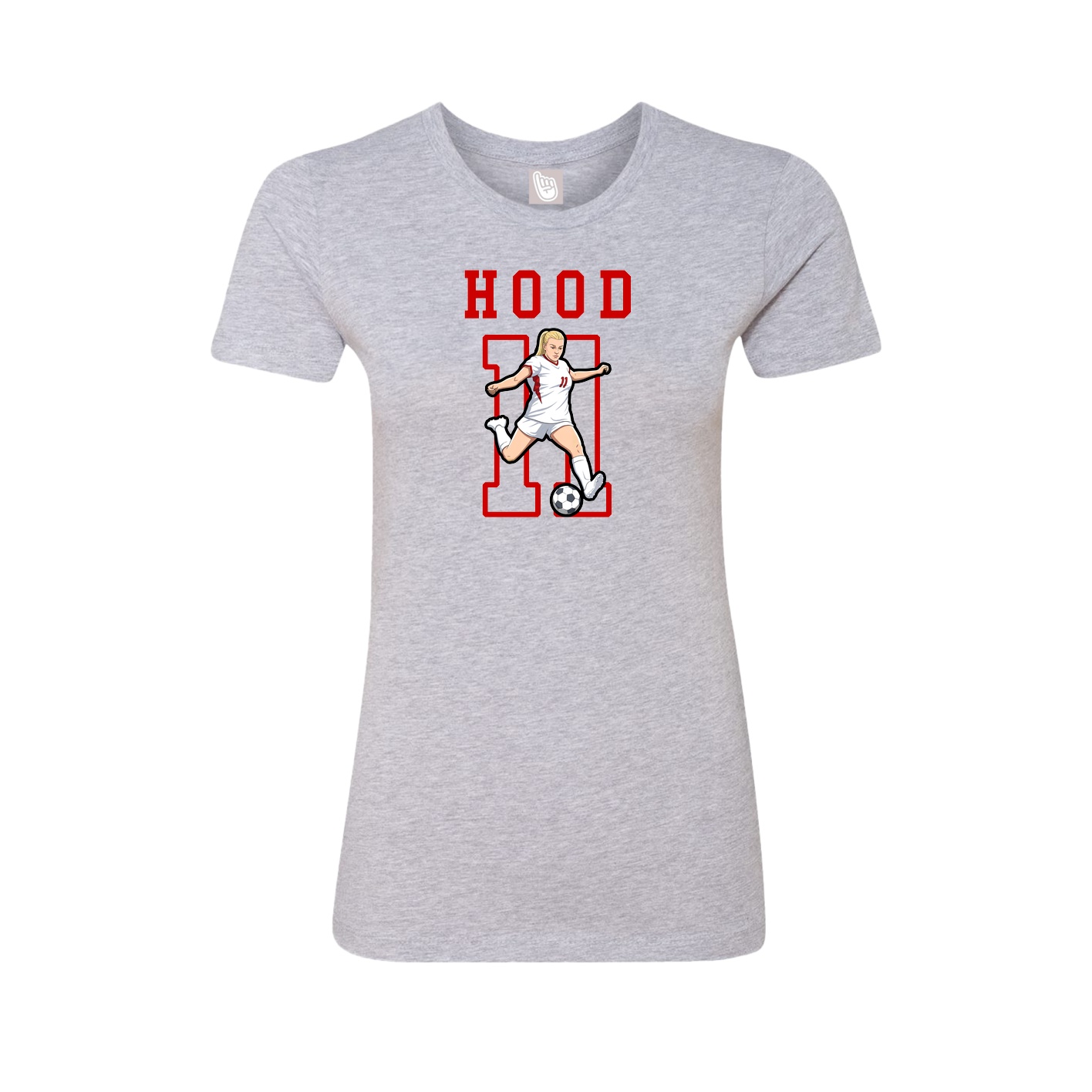 Fitted Women's Tee — Shirsey in Grey