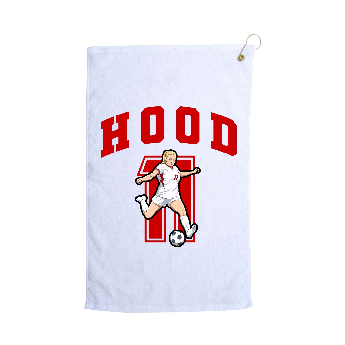 Golf Towel — Number in White