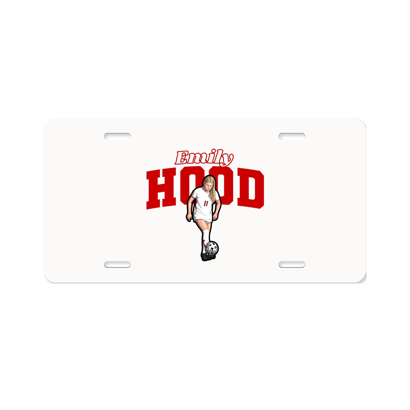 License Plate — Name Arch in Classic