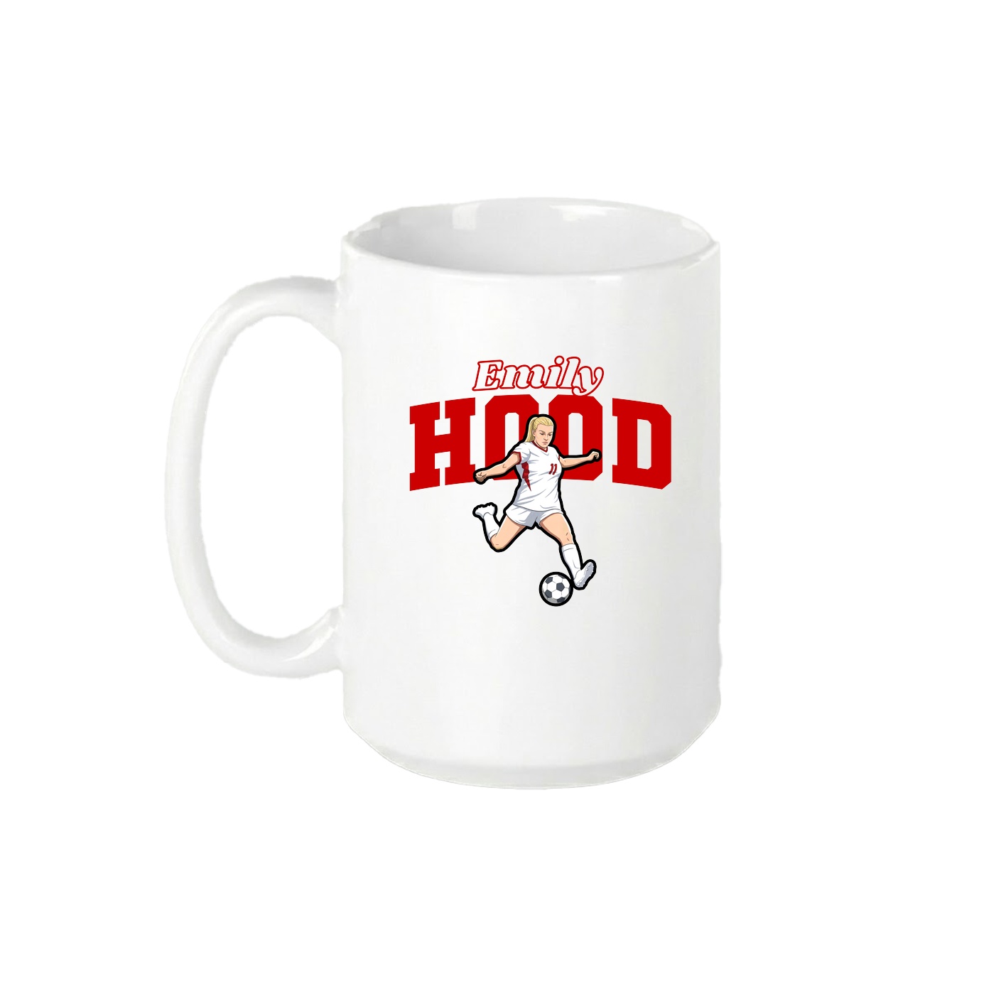 15oz Coffee Mug — Name Arch in White