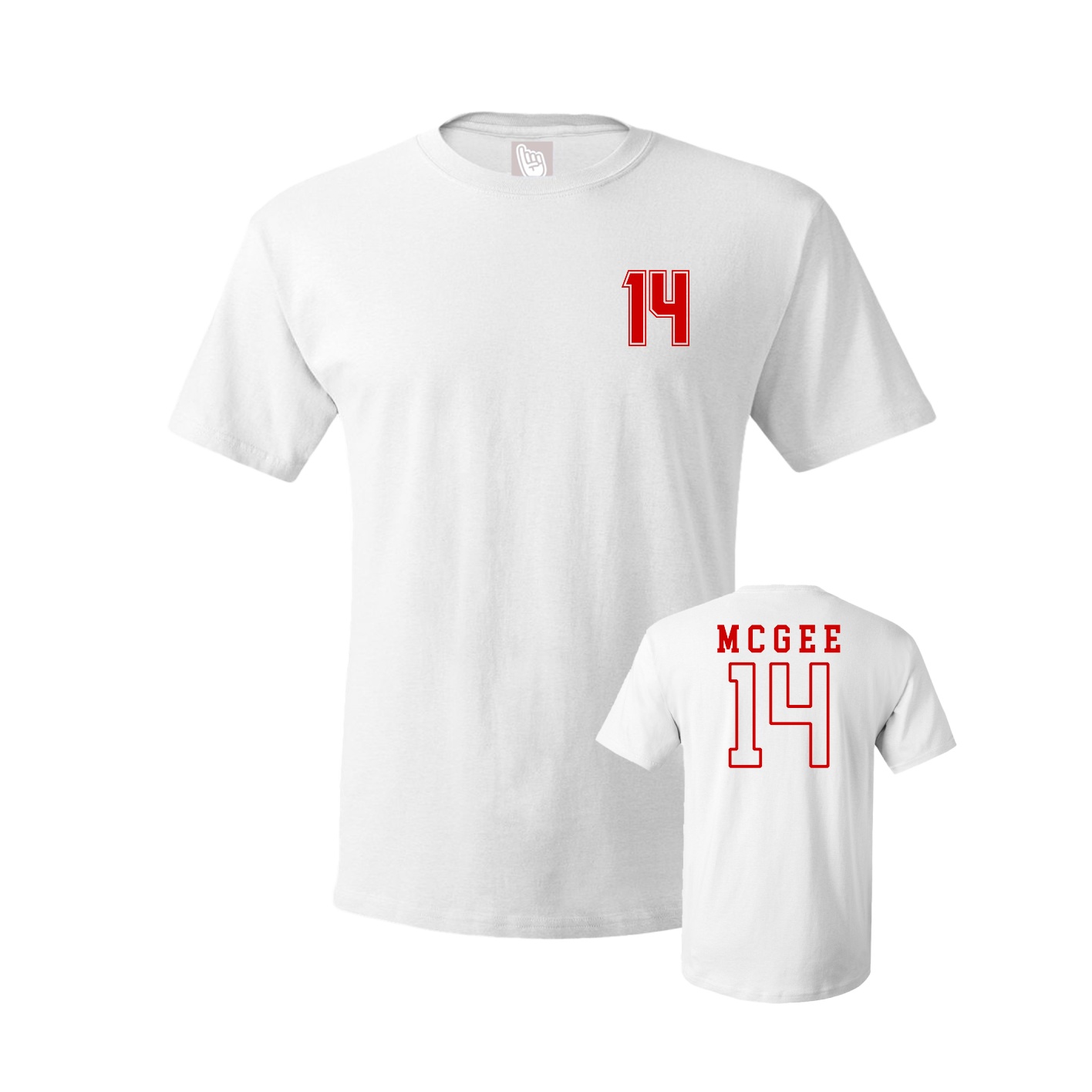 Youth Tee — Chest Back in White