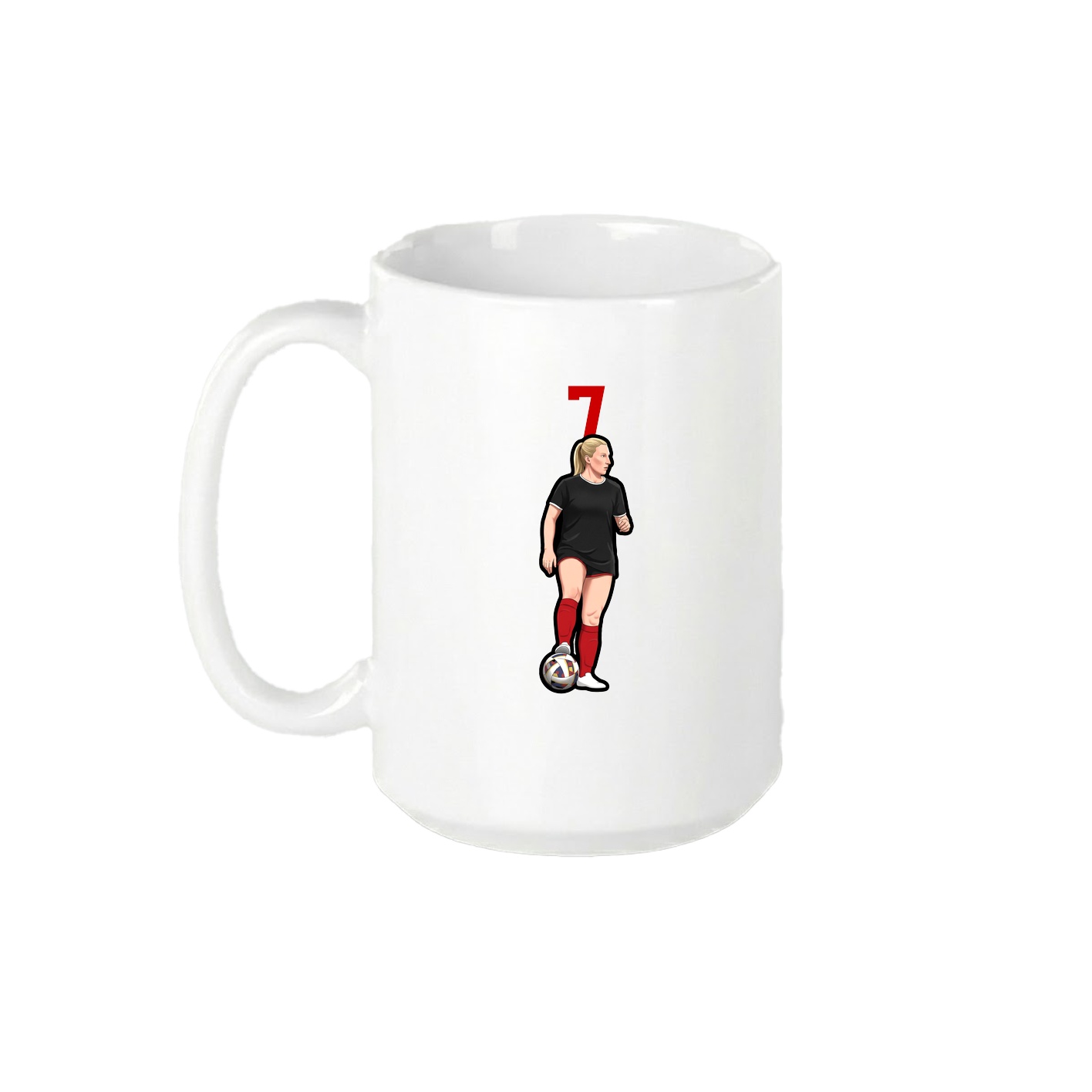 15oz Coffee Mug — Number Top in White