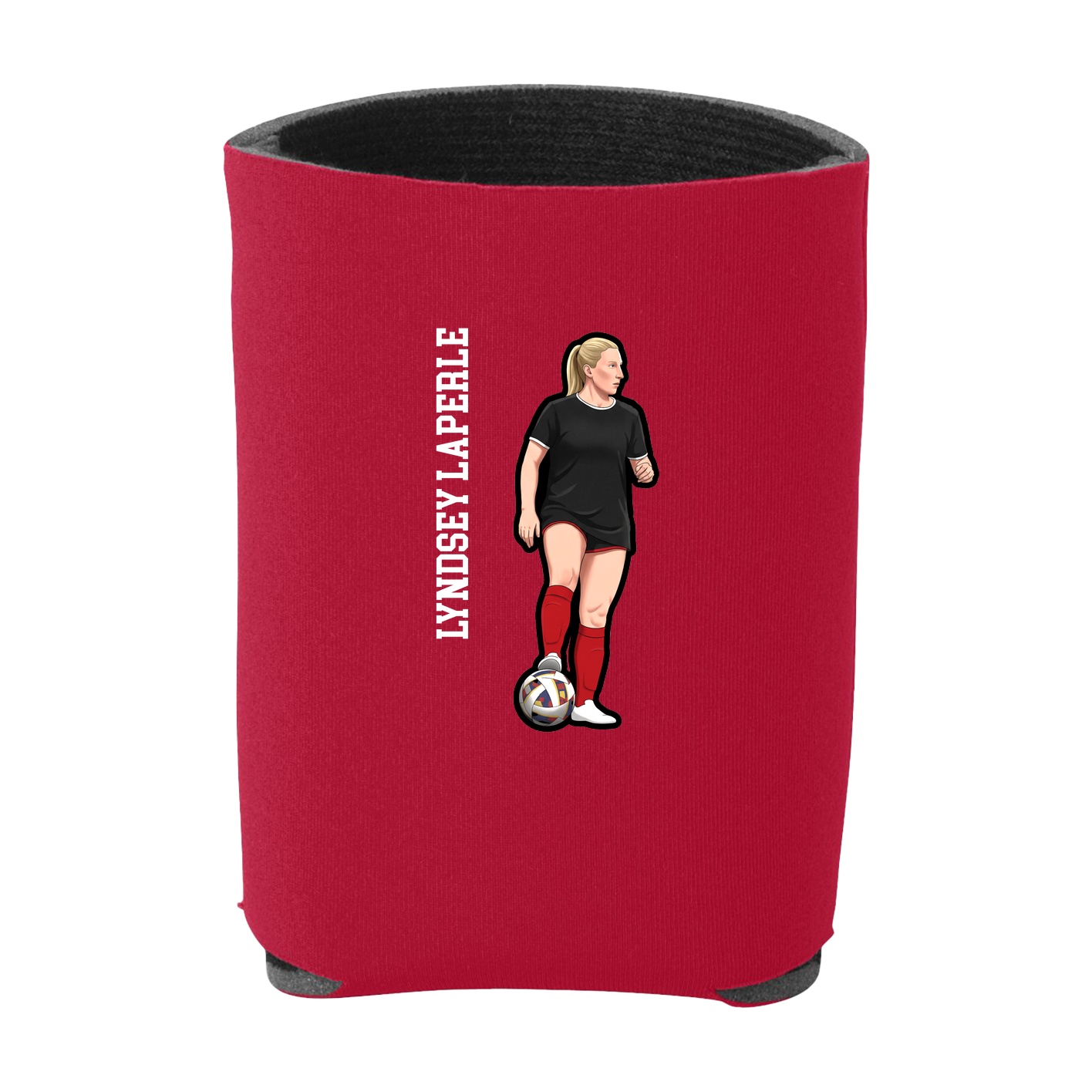 Can Holder — Name Vertical in Red