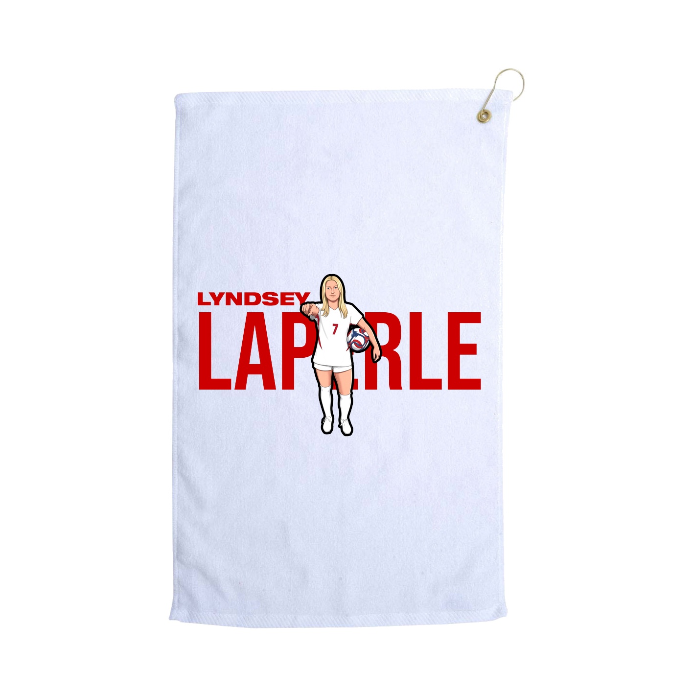 Golf Towel — Player Name in White