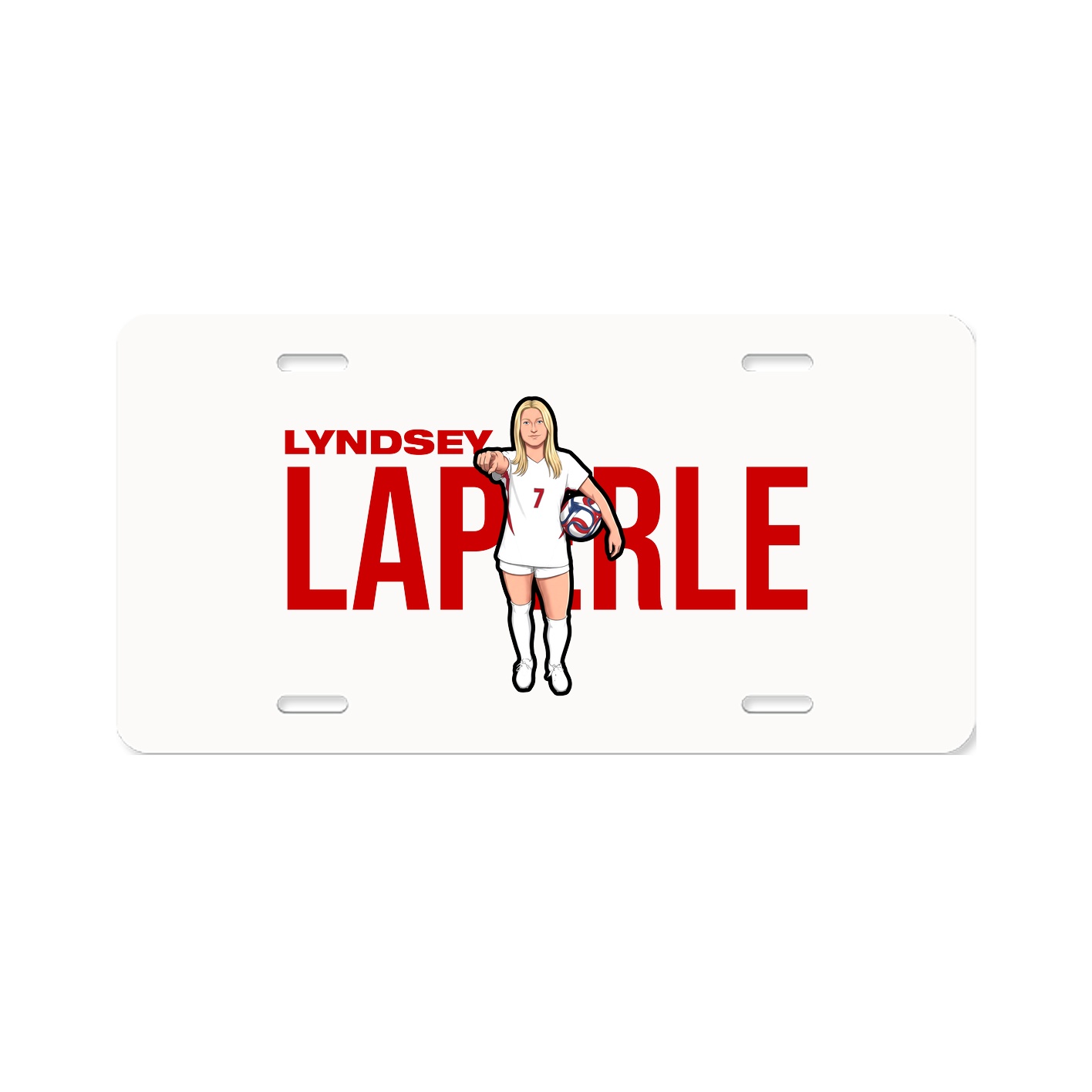 License Plate — Player Name in Classic