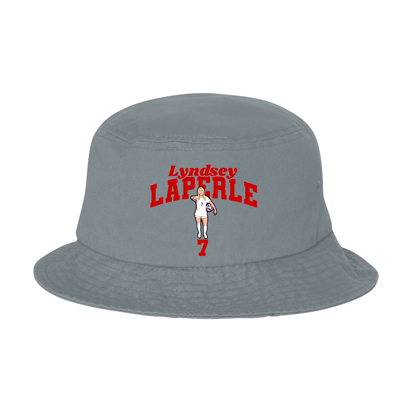Bucket Cap — Signature Arch in Grey