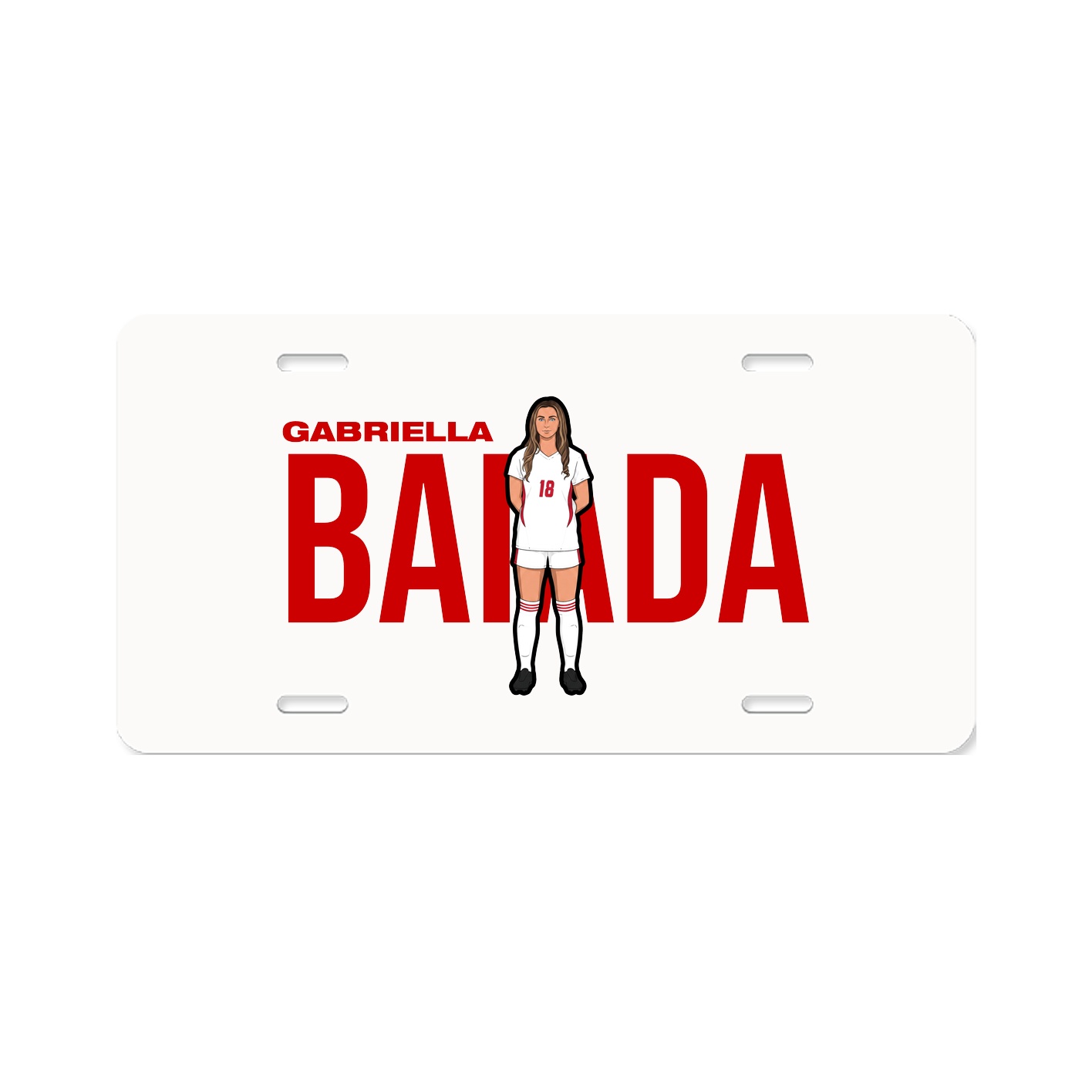 License Plate — Player Name in Classic