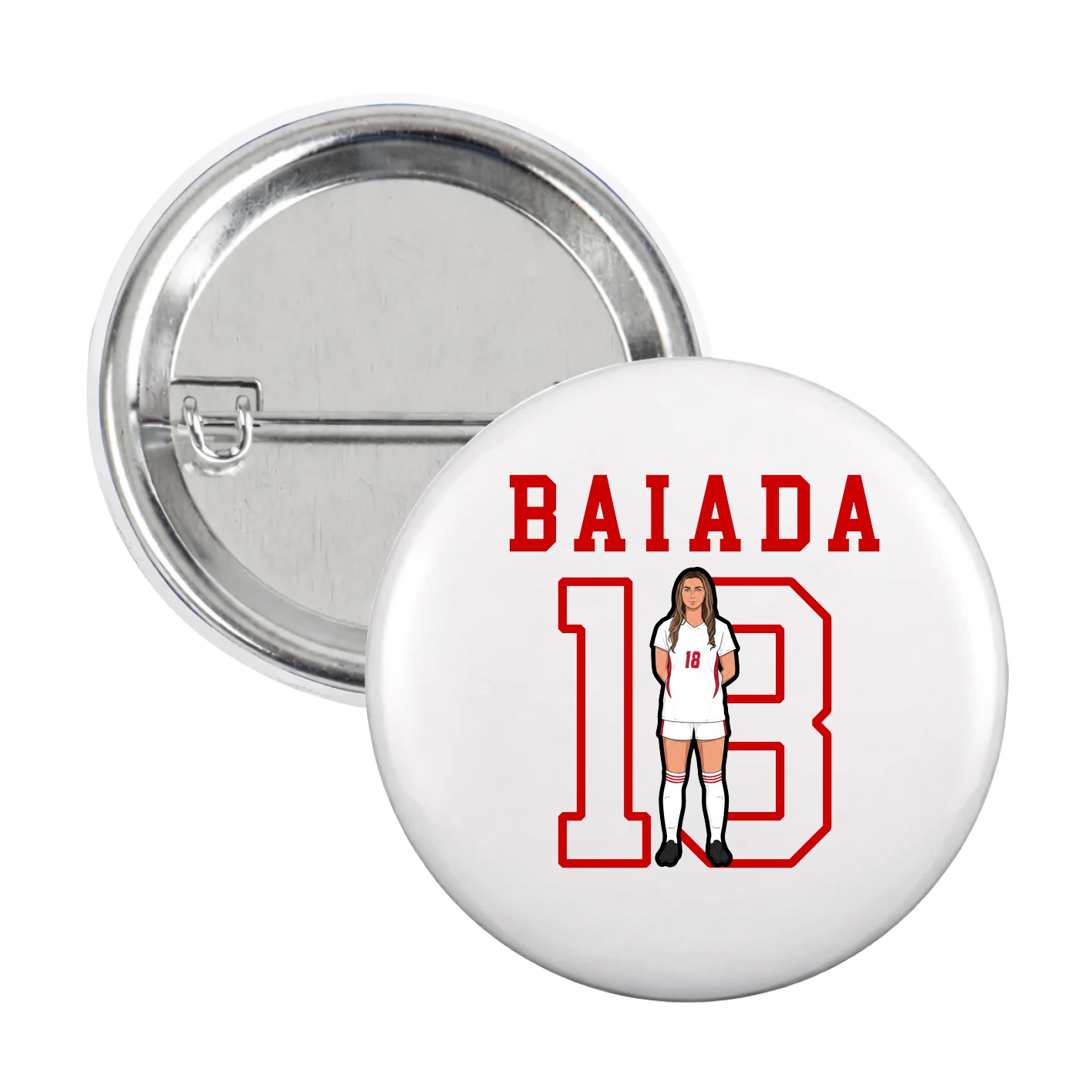 Game Day Button — Shirsey in White