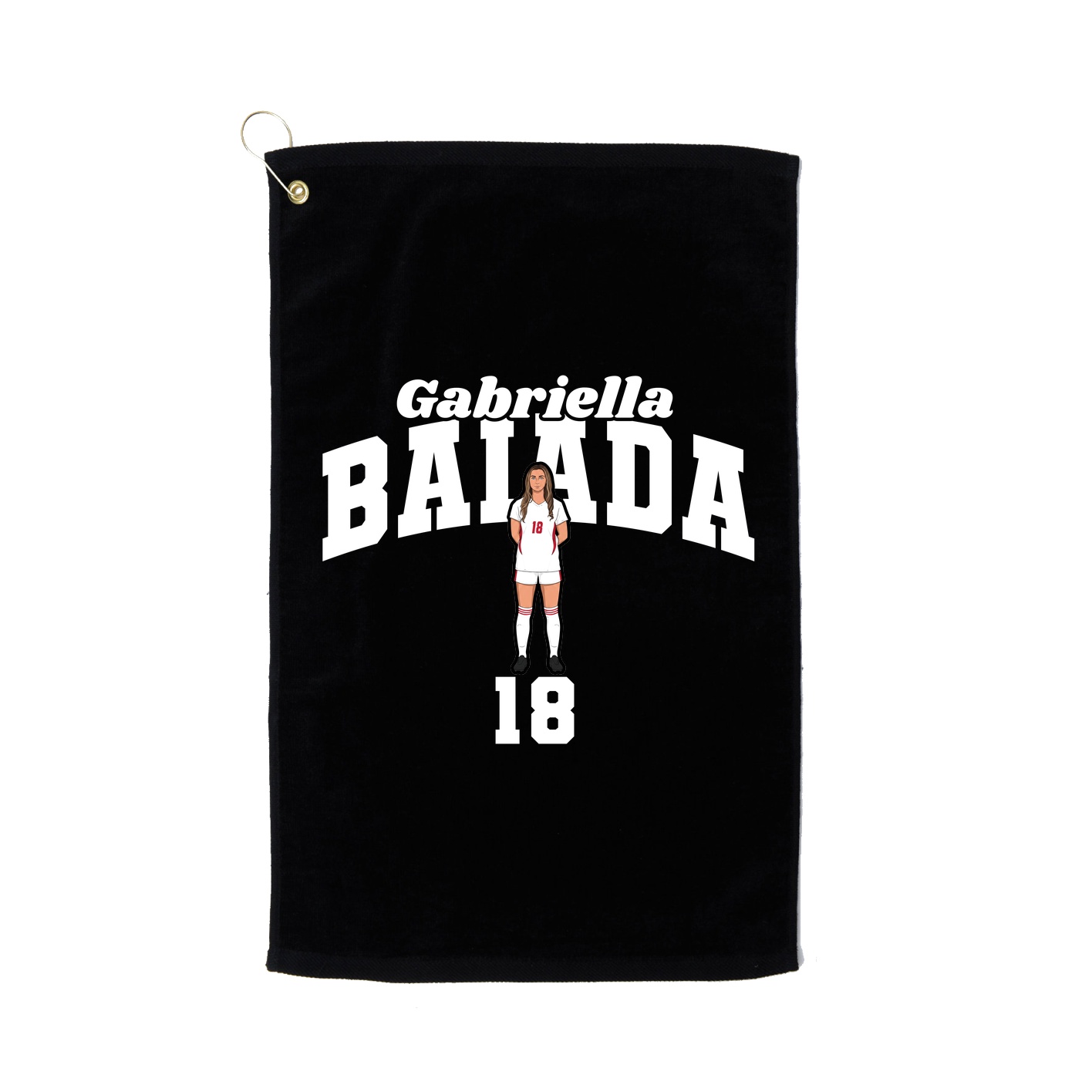 Golf Towel — Signature Arch in Black