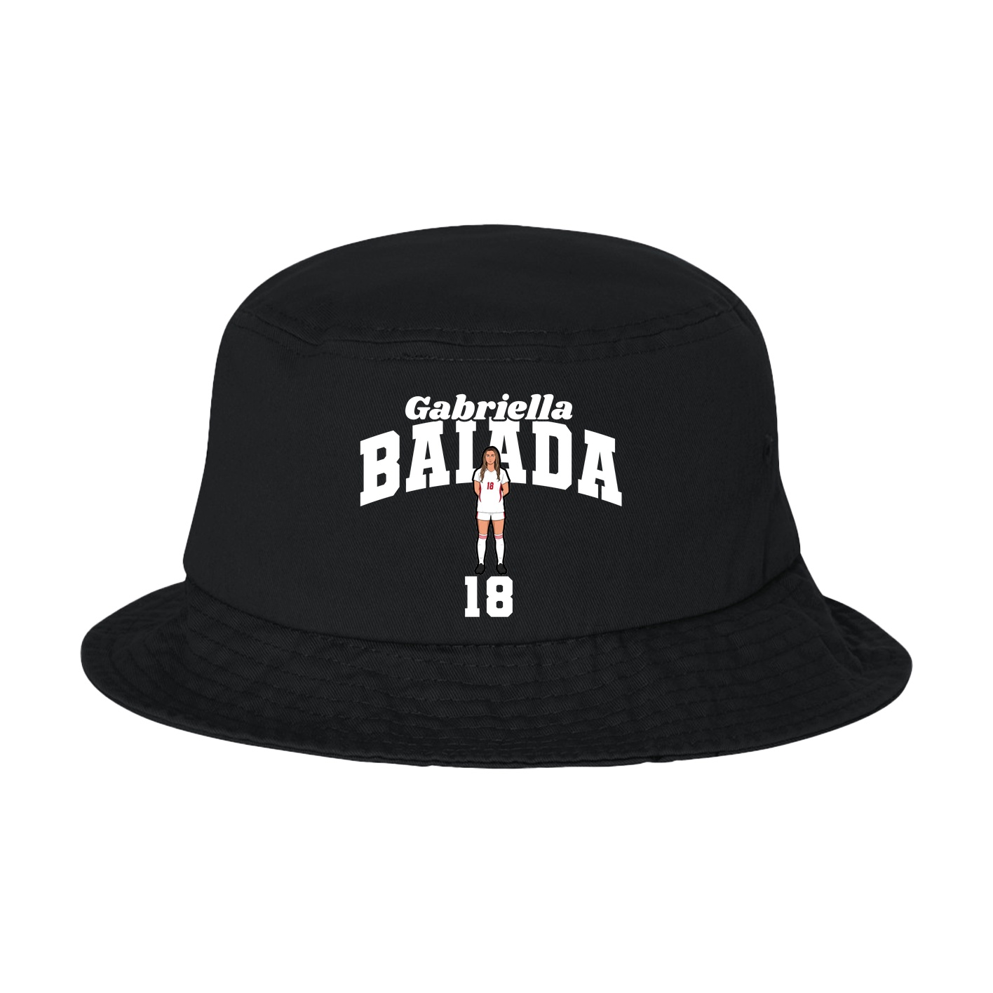 Bucket Cap — Signature Arch in Black