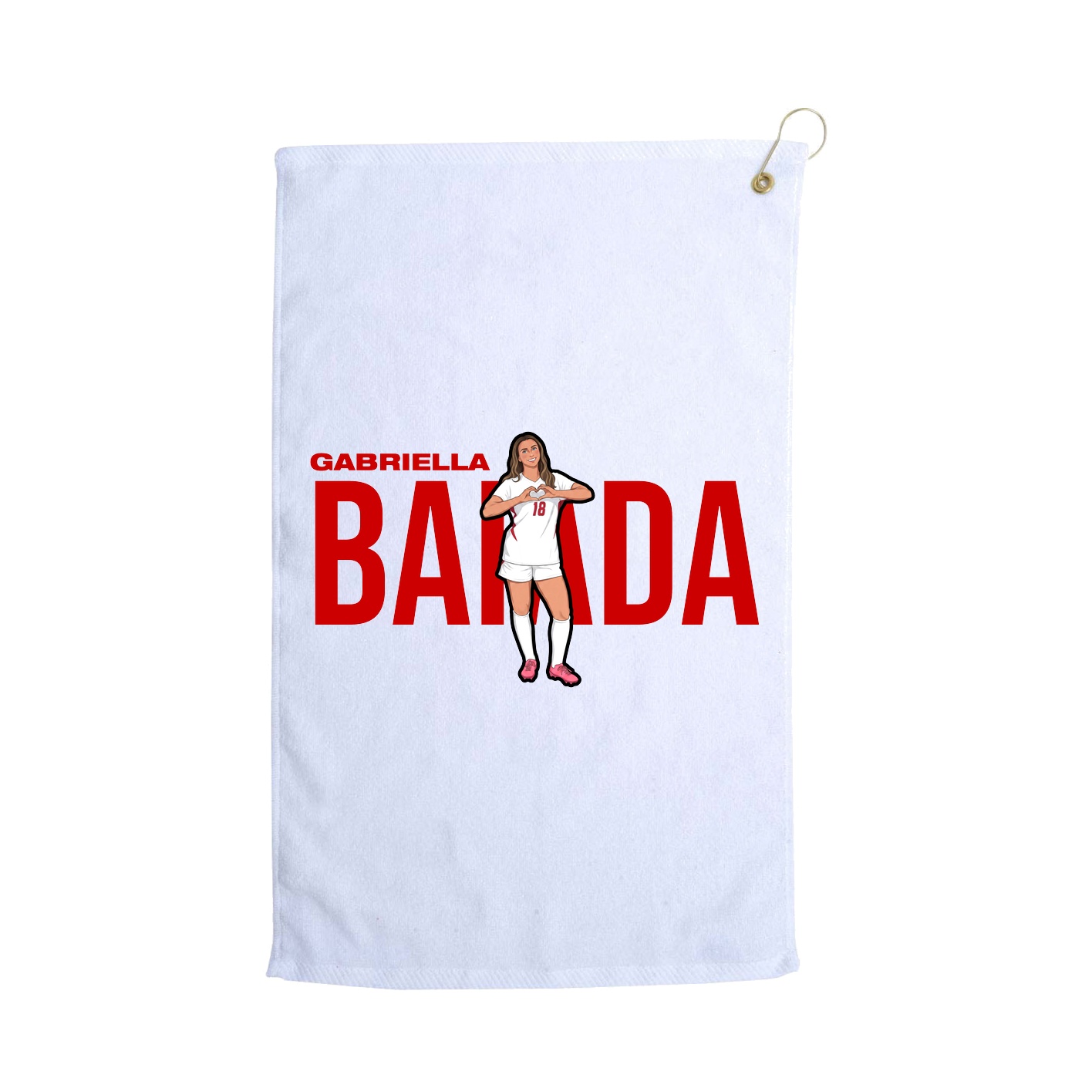 Golf Towel — Player Name in White