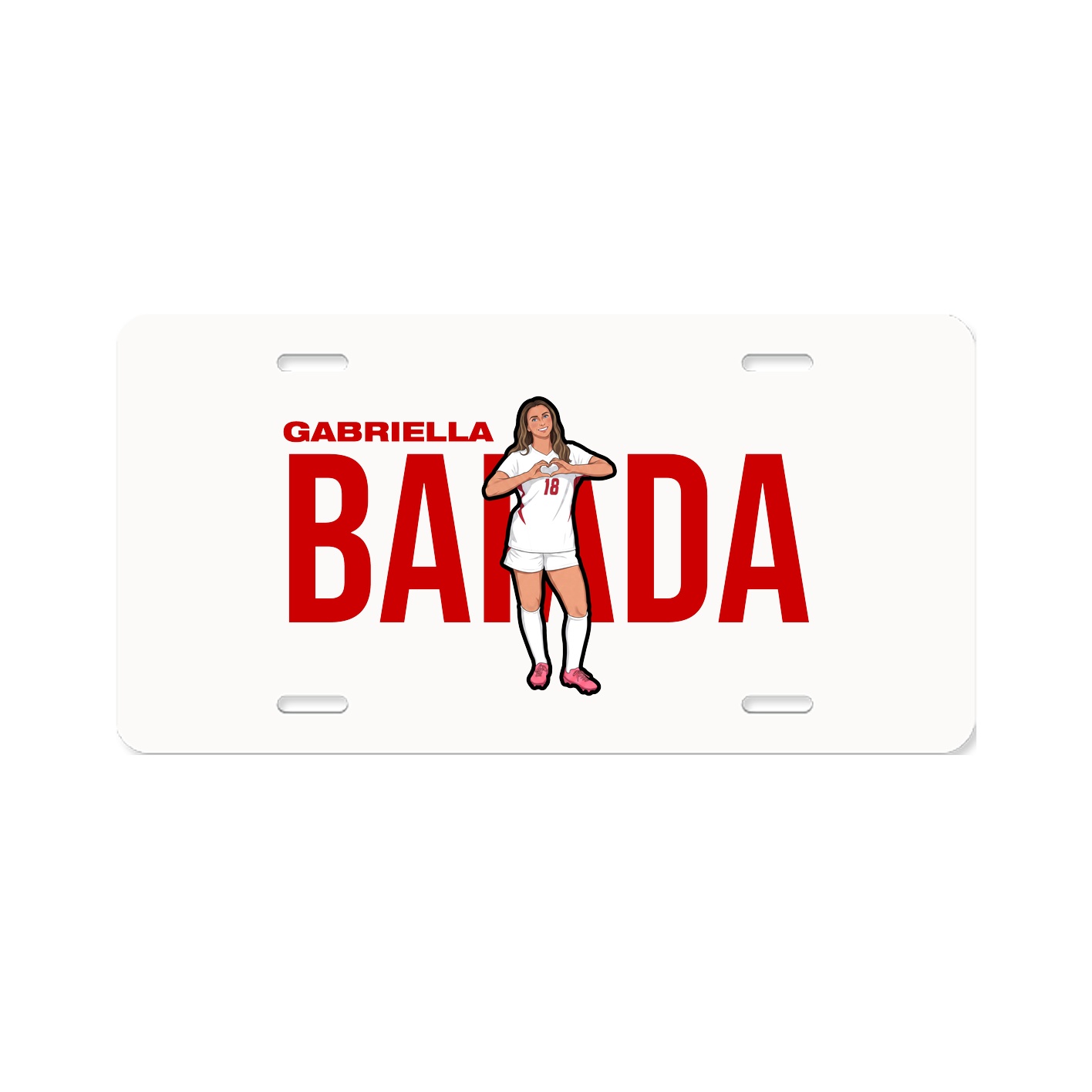 License Plate — Player Name in Classic