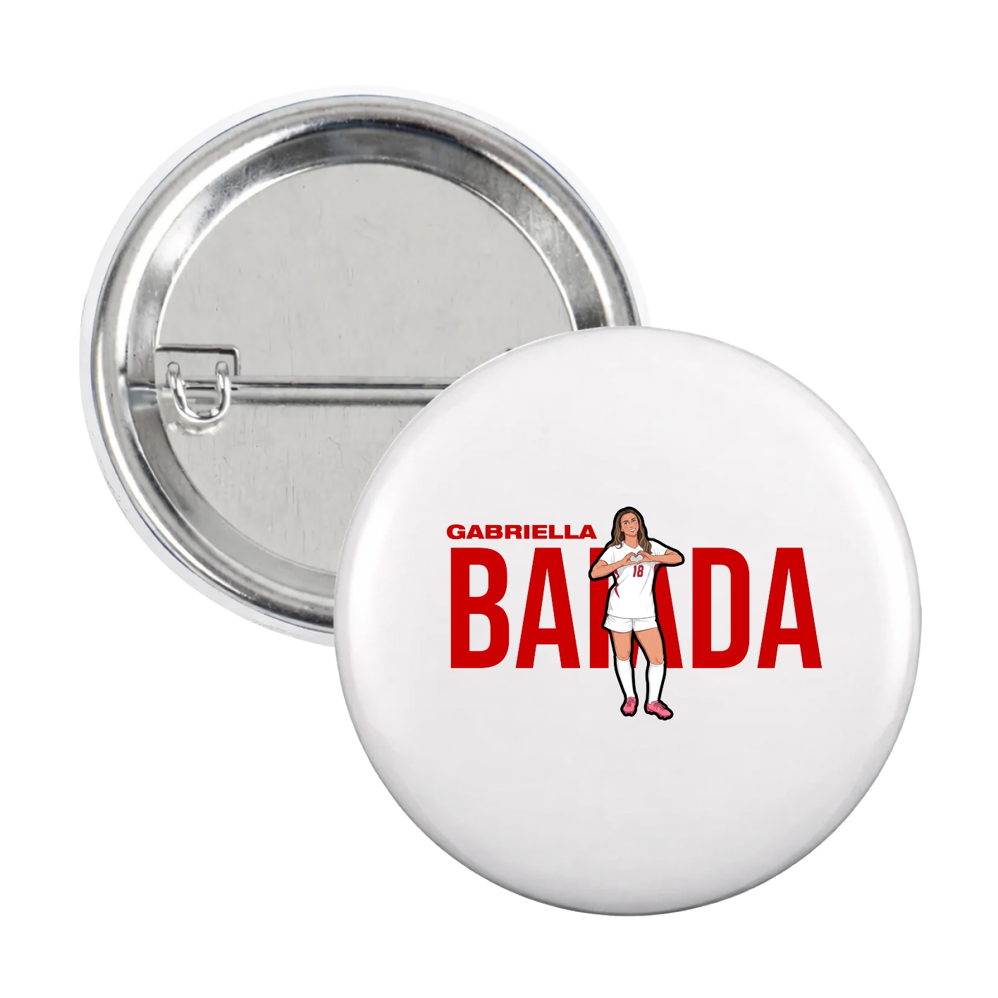 Game Day Button — Player Name in White