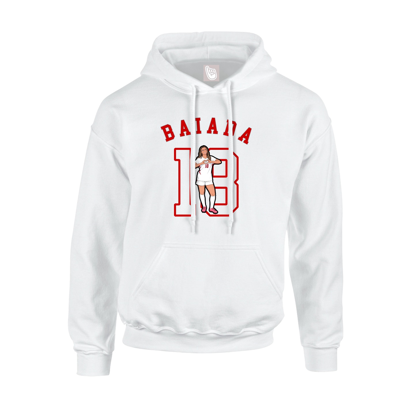 Hoodie — Shirsey Arch in White
