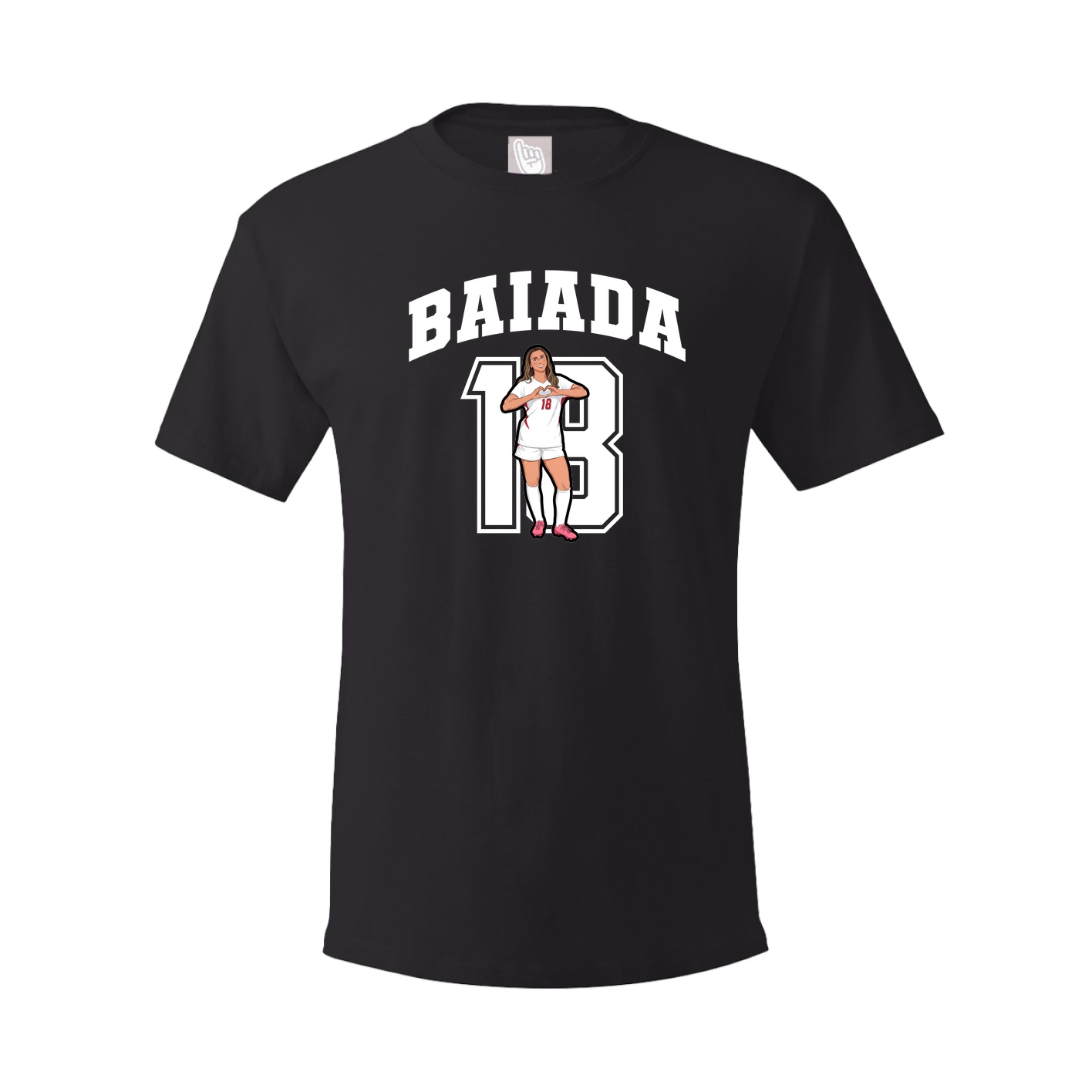 Youth Tee — Number in Black