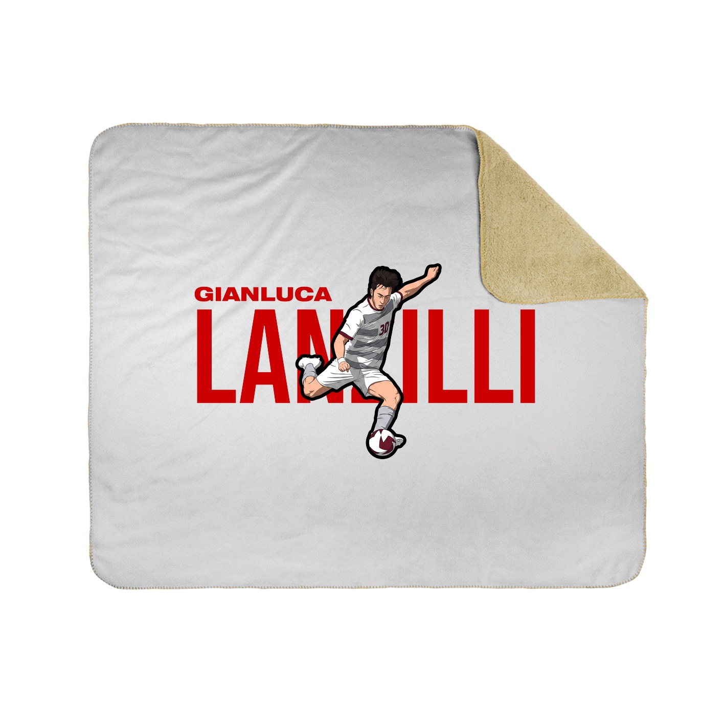 Throw Blanket — Player Name in White