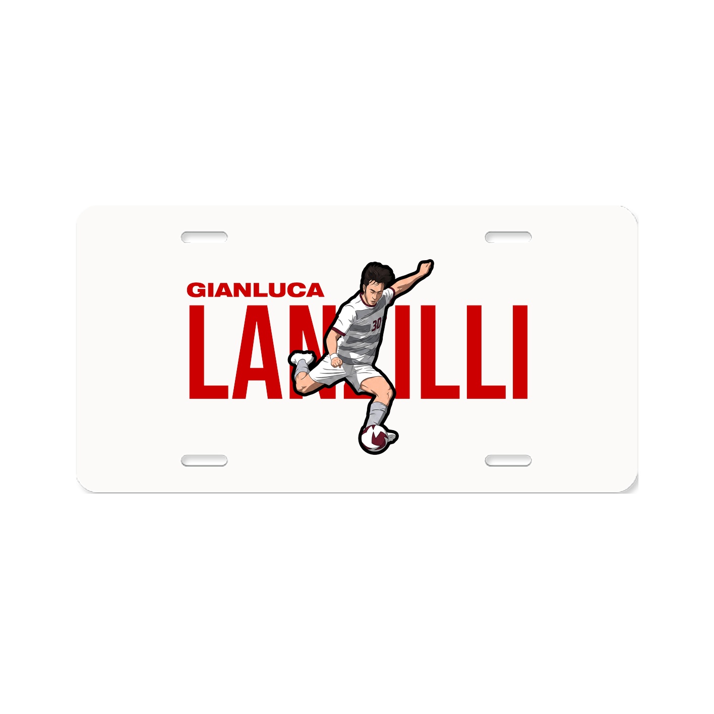 License Plate — Player Name in Classic