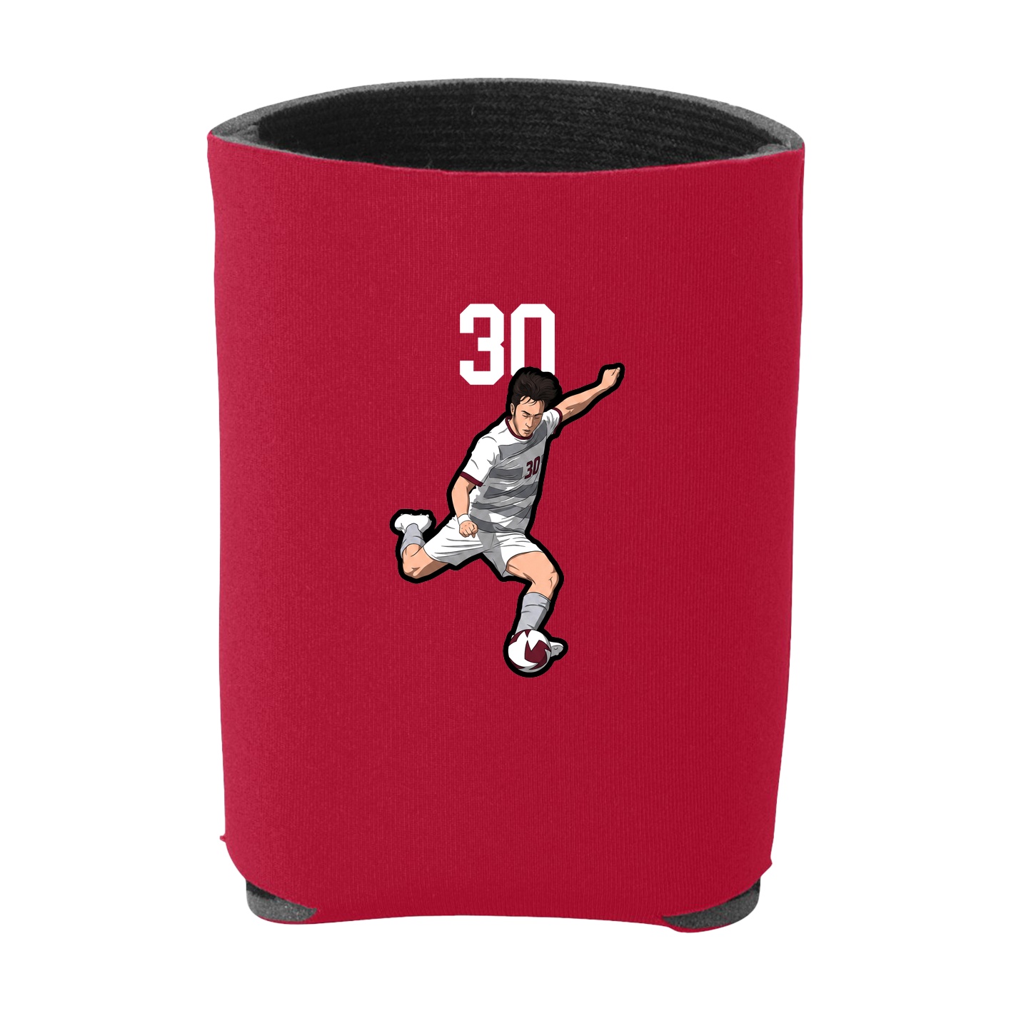 Can Holder — Number Top in Red