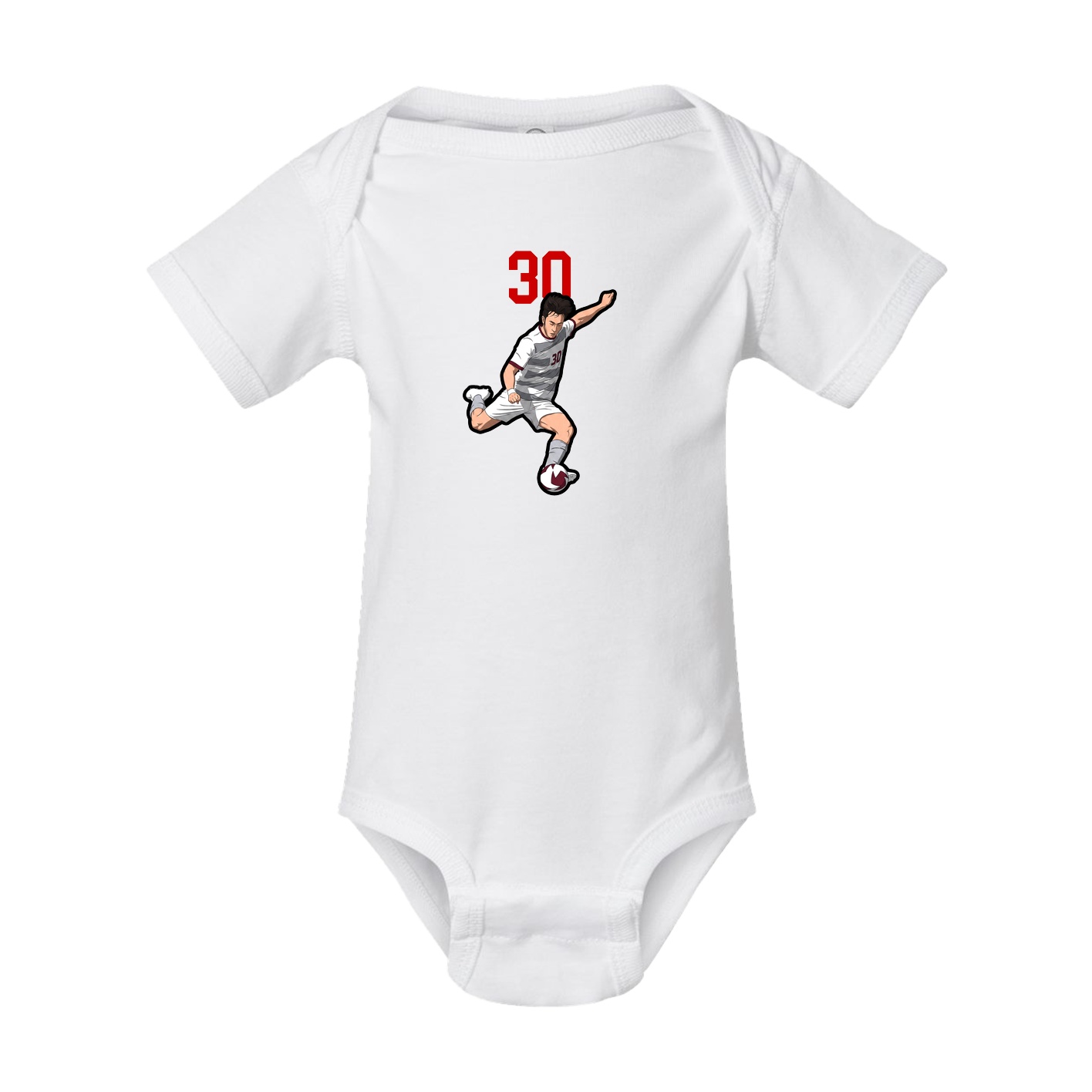 Baby Onesie — Number Top in White