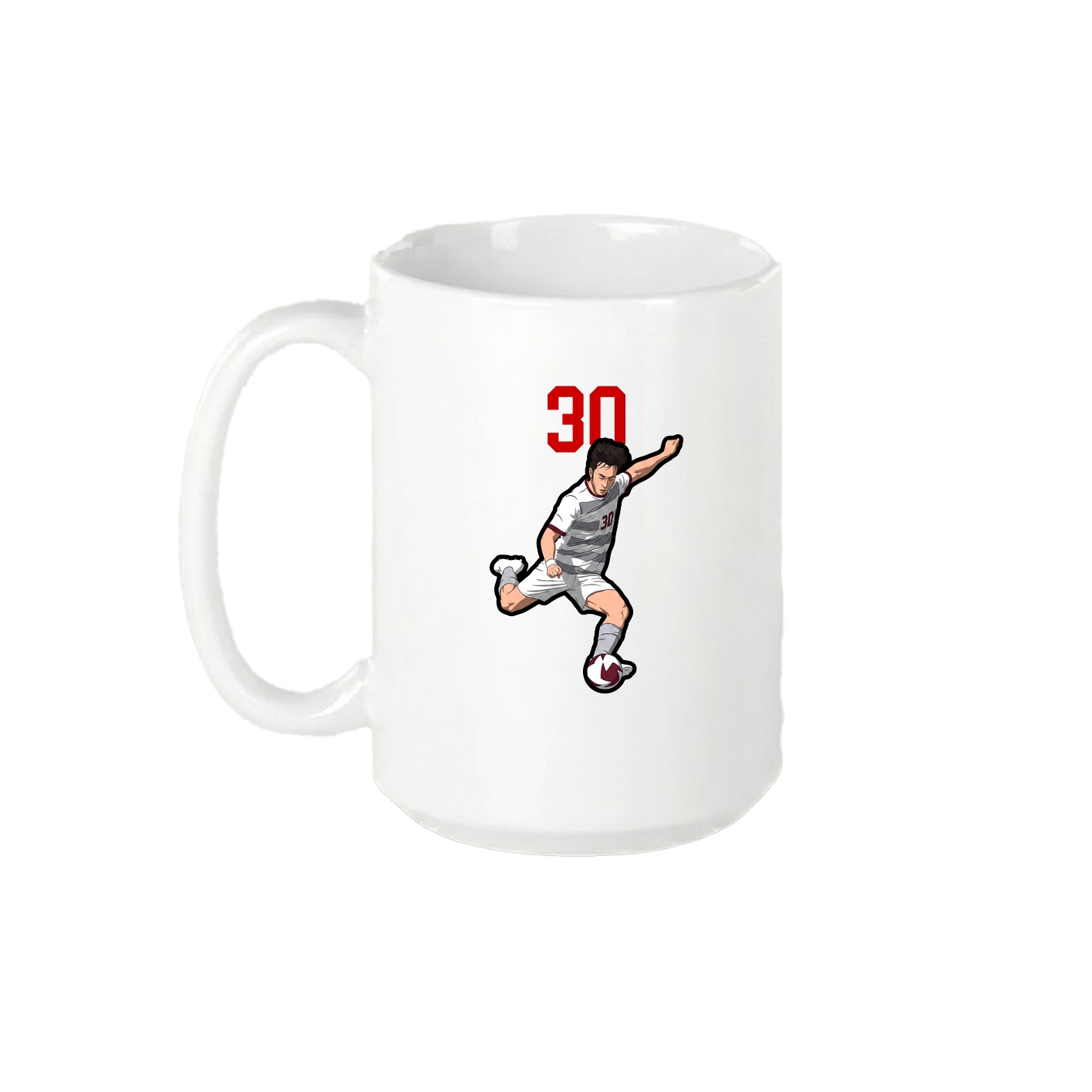 15oz Coffee Mug — Number Top in White