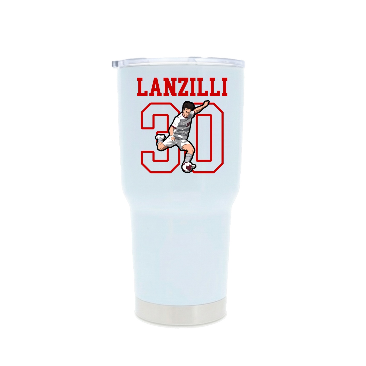 30oz Stainless Steel Tumbler — Shirsey in White