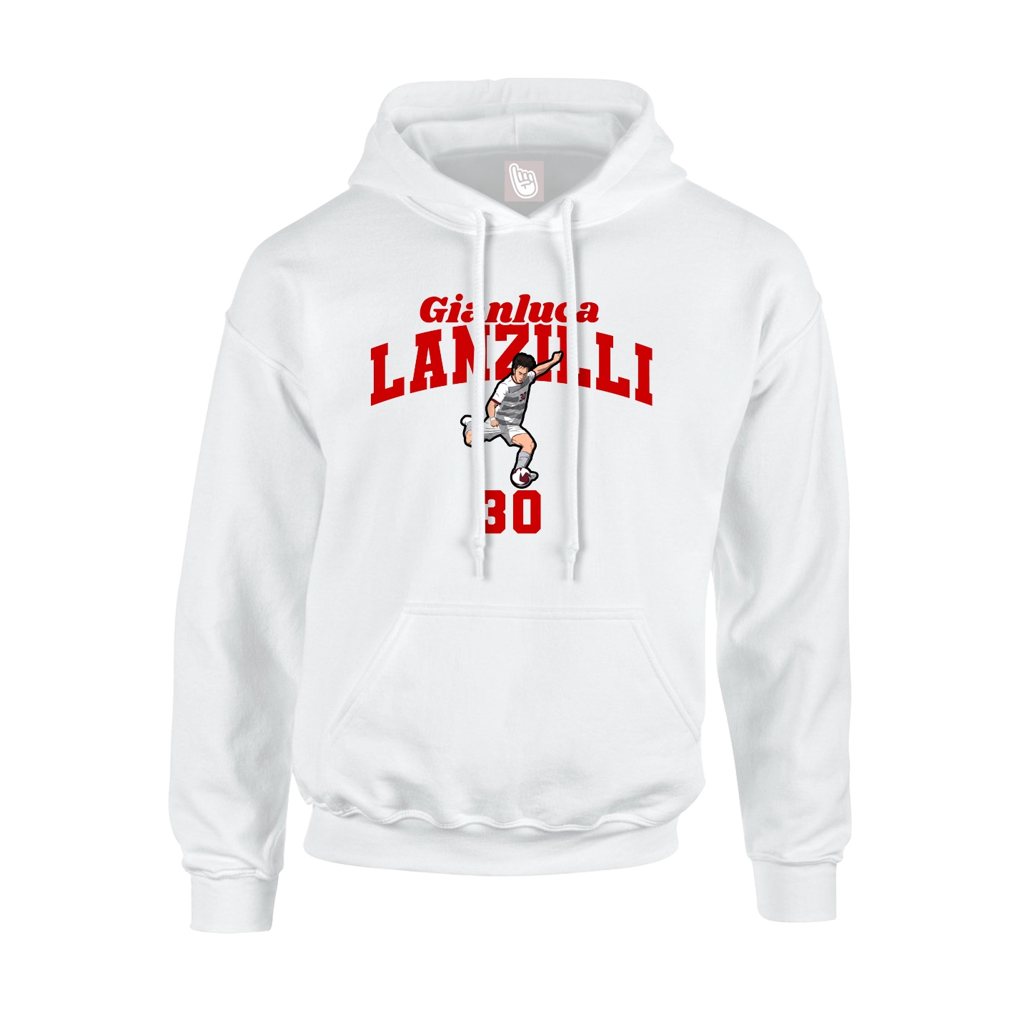 Hoodie — Signature Arch in White