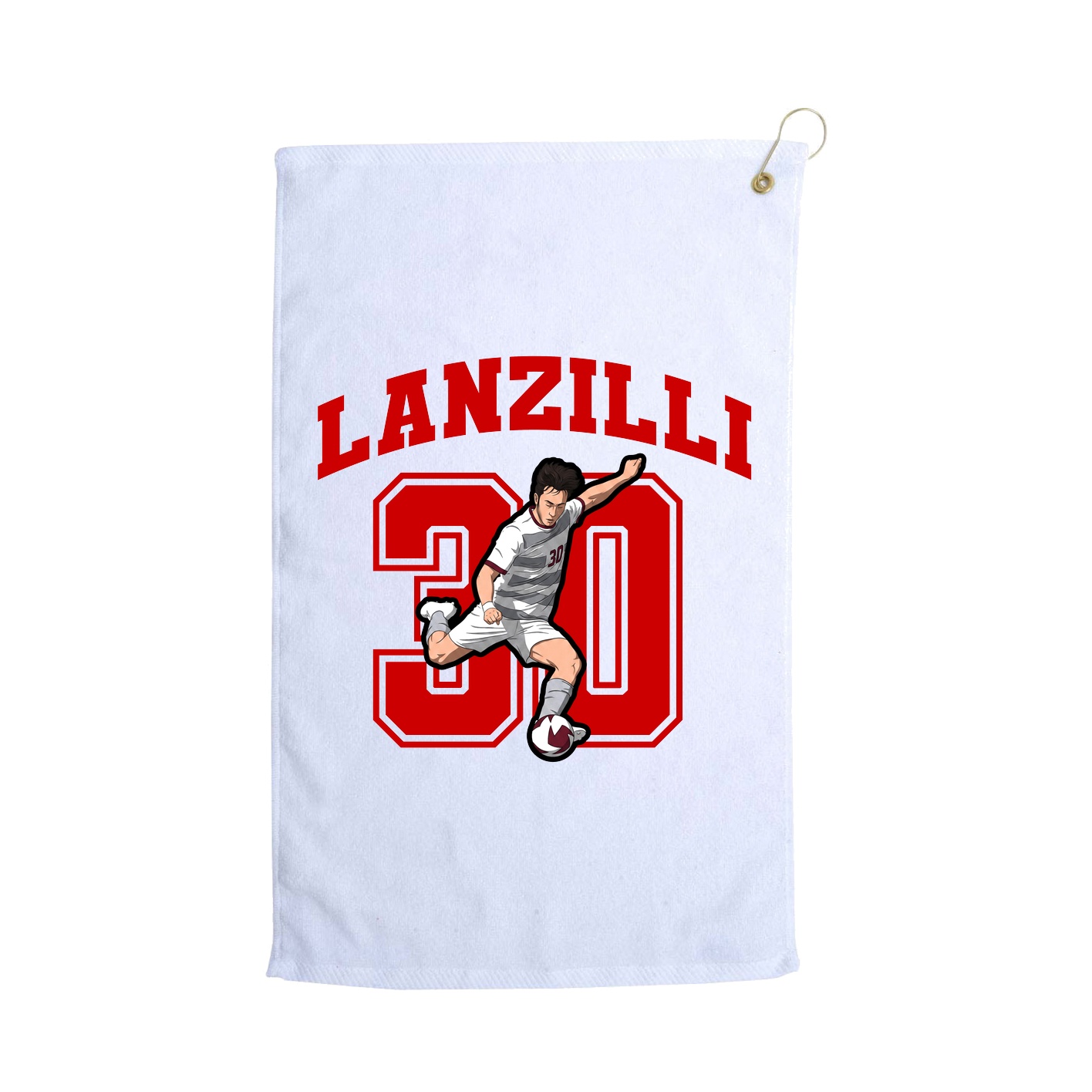 Golf Towel — Number in White