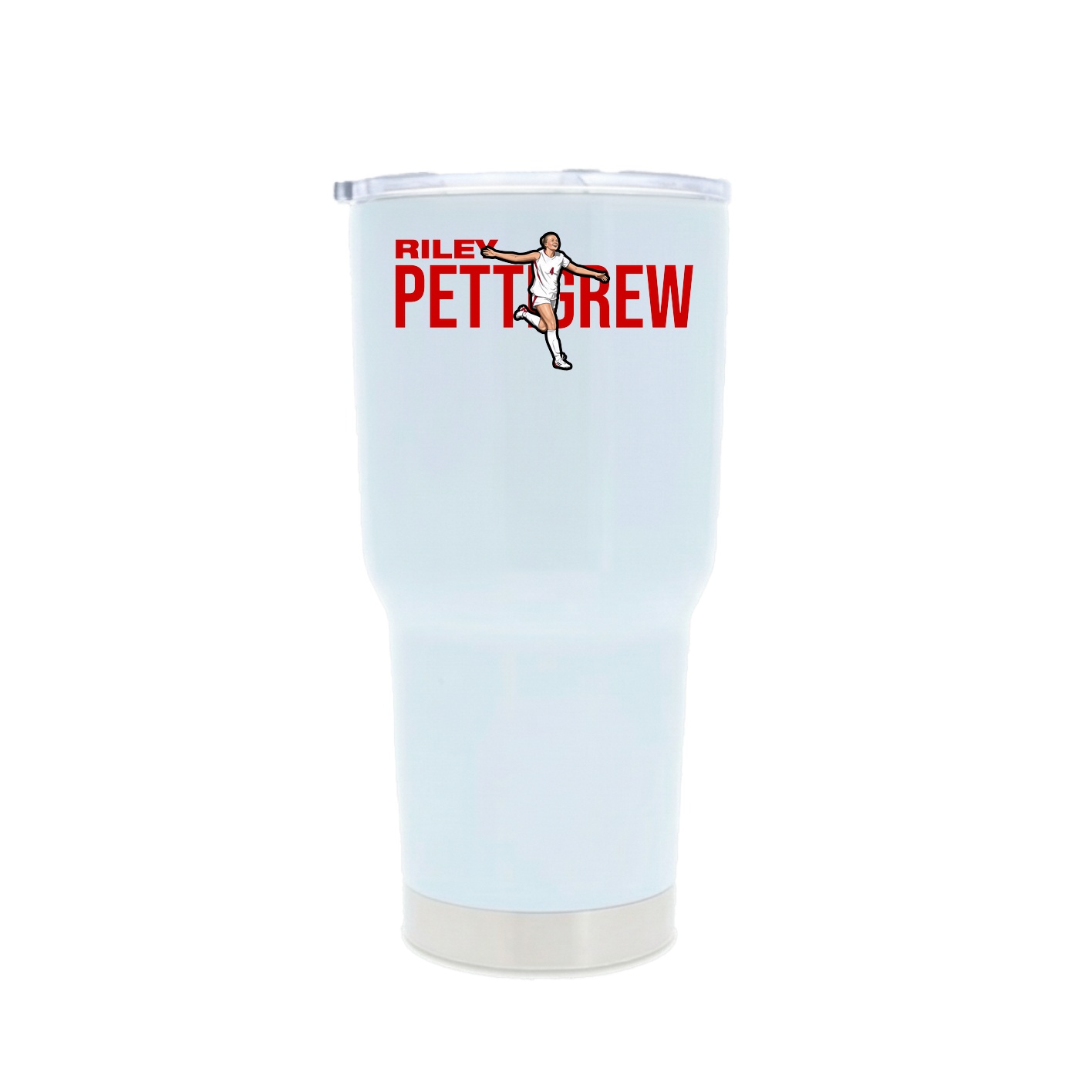 30oz Stainless Steel Tumbler — Player Name in White
