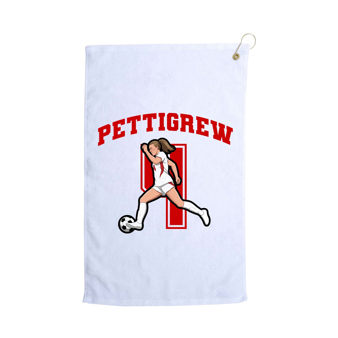 Golf Towel — Number in White