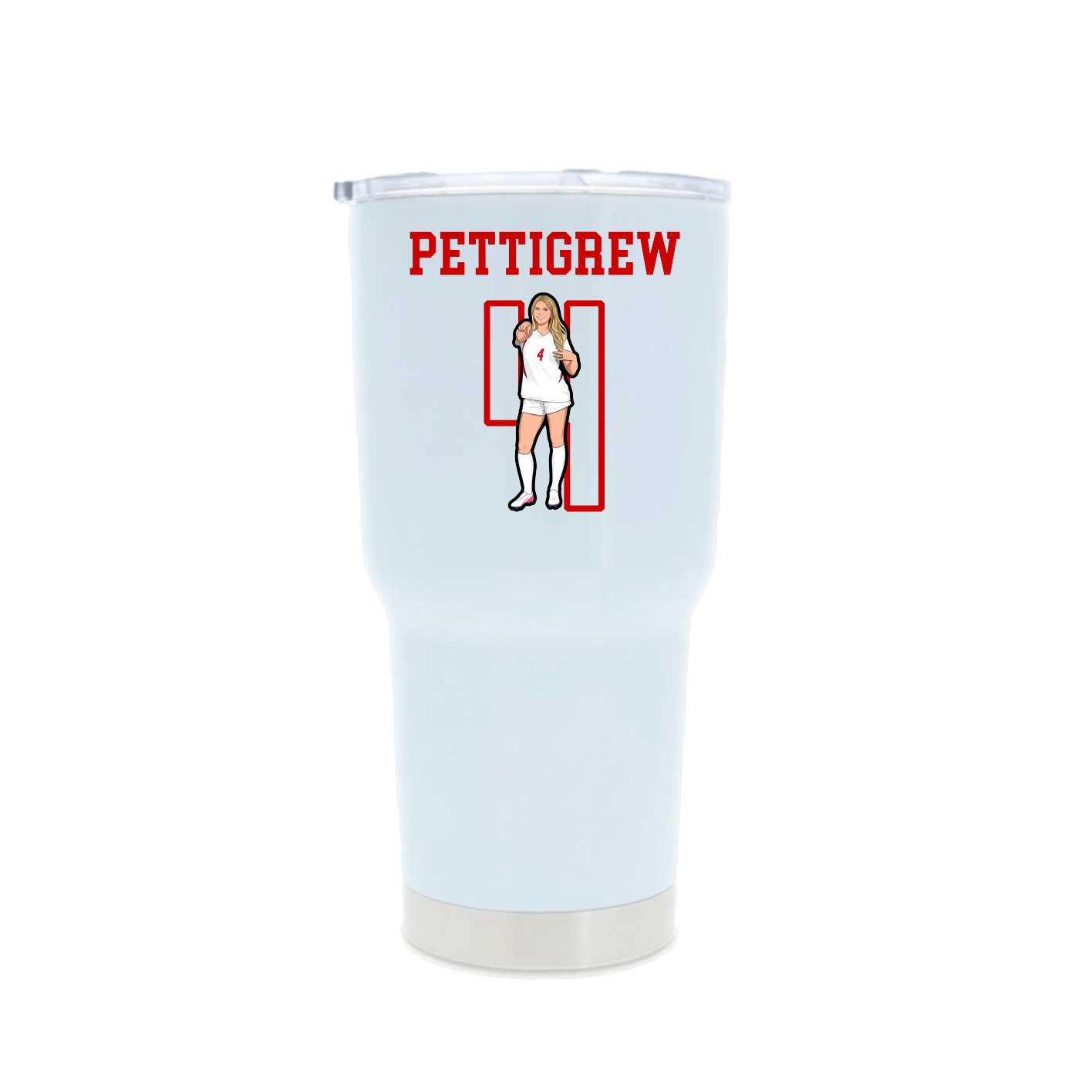 30oz Stainless Steel Tumbler — Shirsey in White