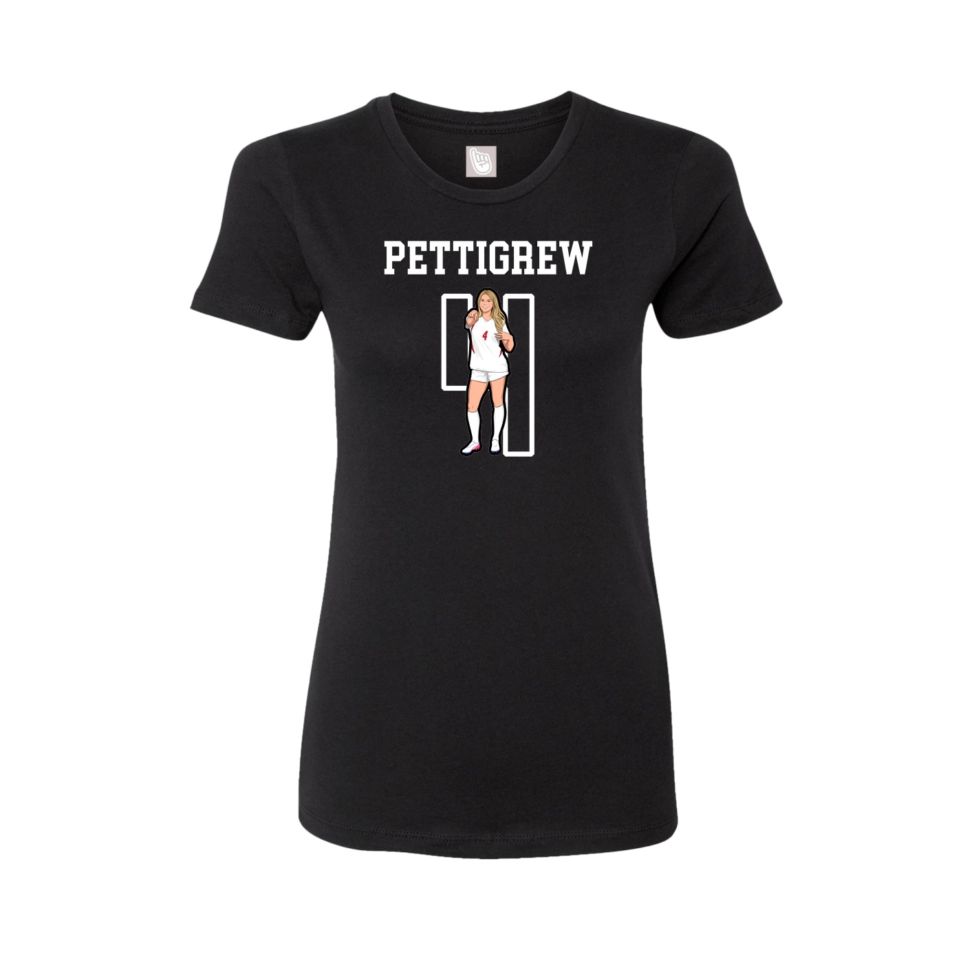 Fitted Women's Tee — Shirsey in Black