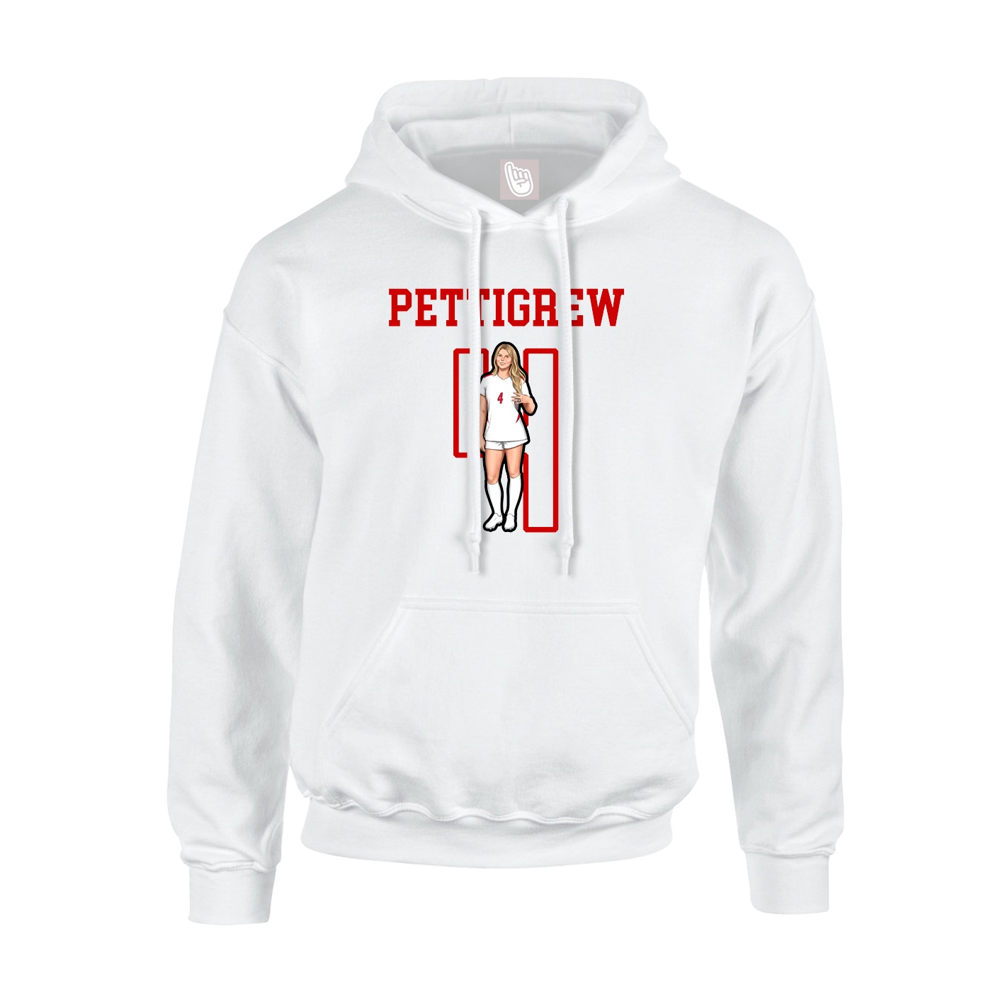 Hoodie — Shirsey in White